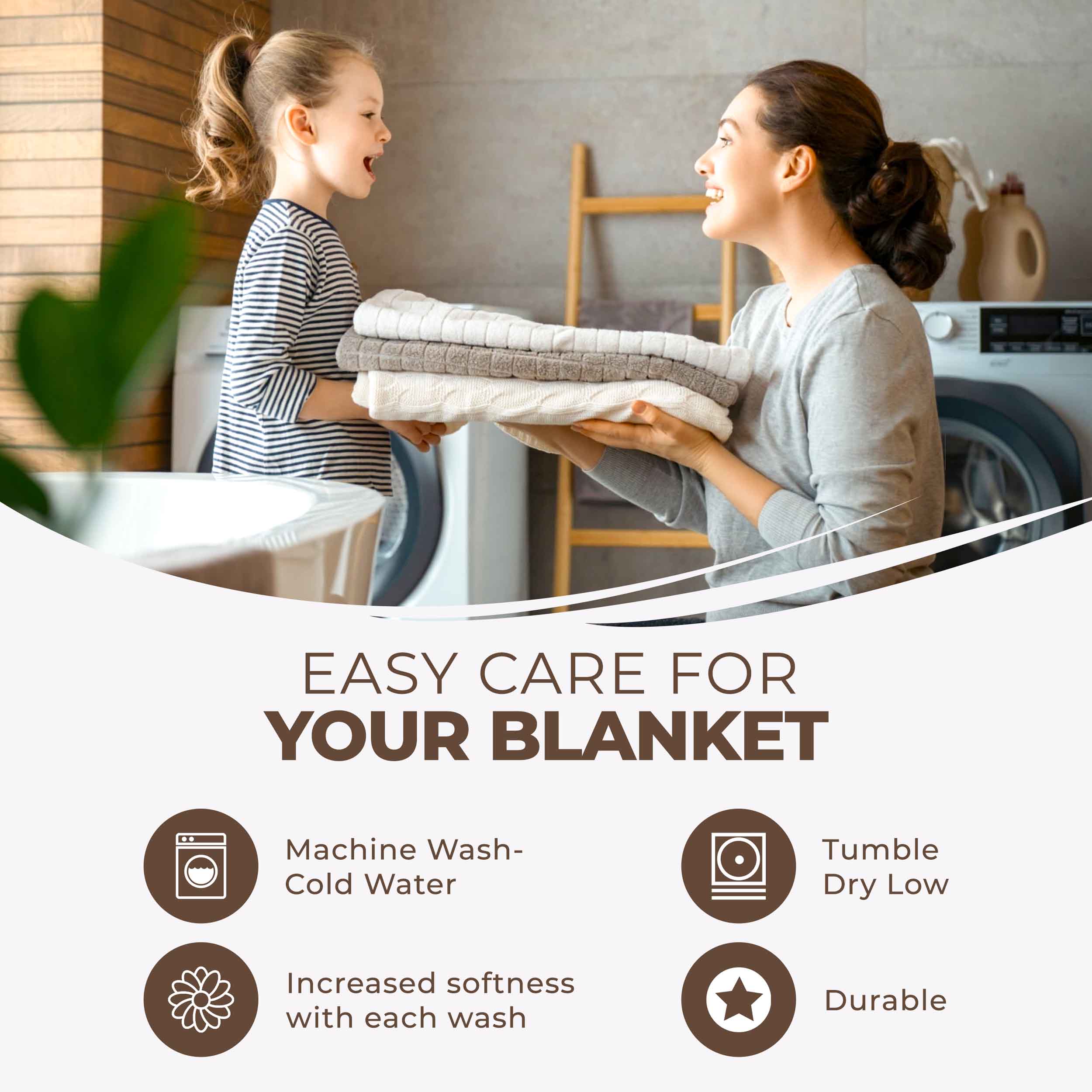 Basketweave All Season Cotton Bed Blanket & Sofa Throw - Omnigoodsstore