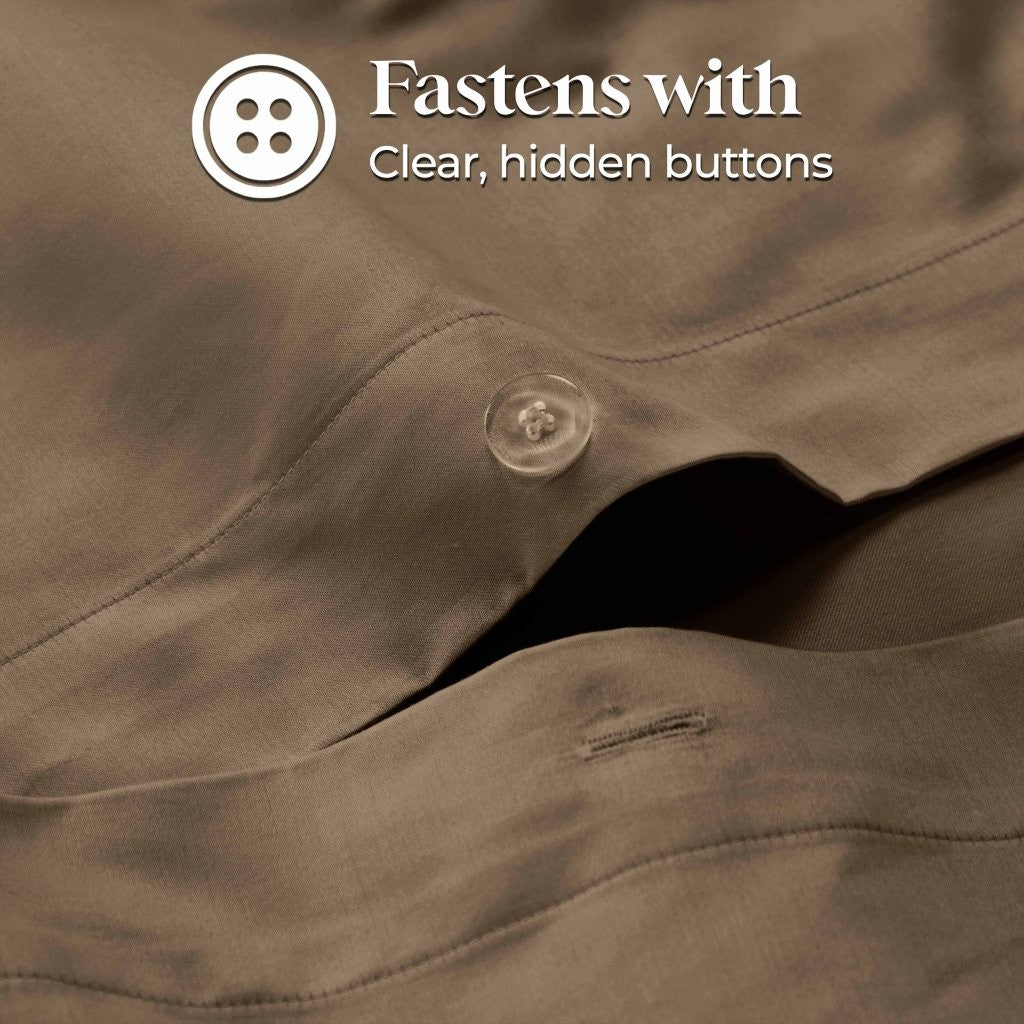 1200 Thread Count Egyptian Solid Cotton Duvet Cover Set - Omnigoodsstore