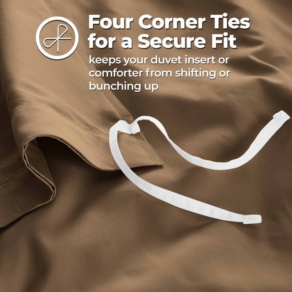 1200 Thread Count Egyptian Solid Cotton Duvet Cover Set - Omnigoodsstore