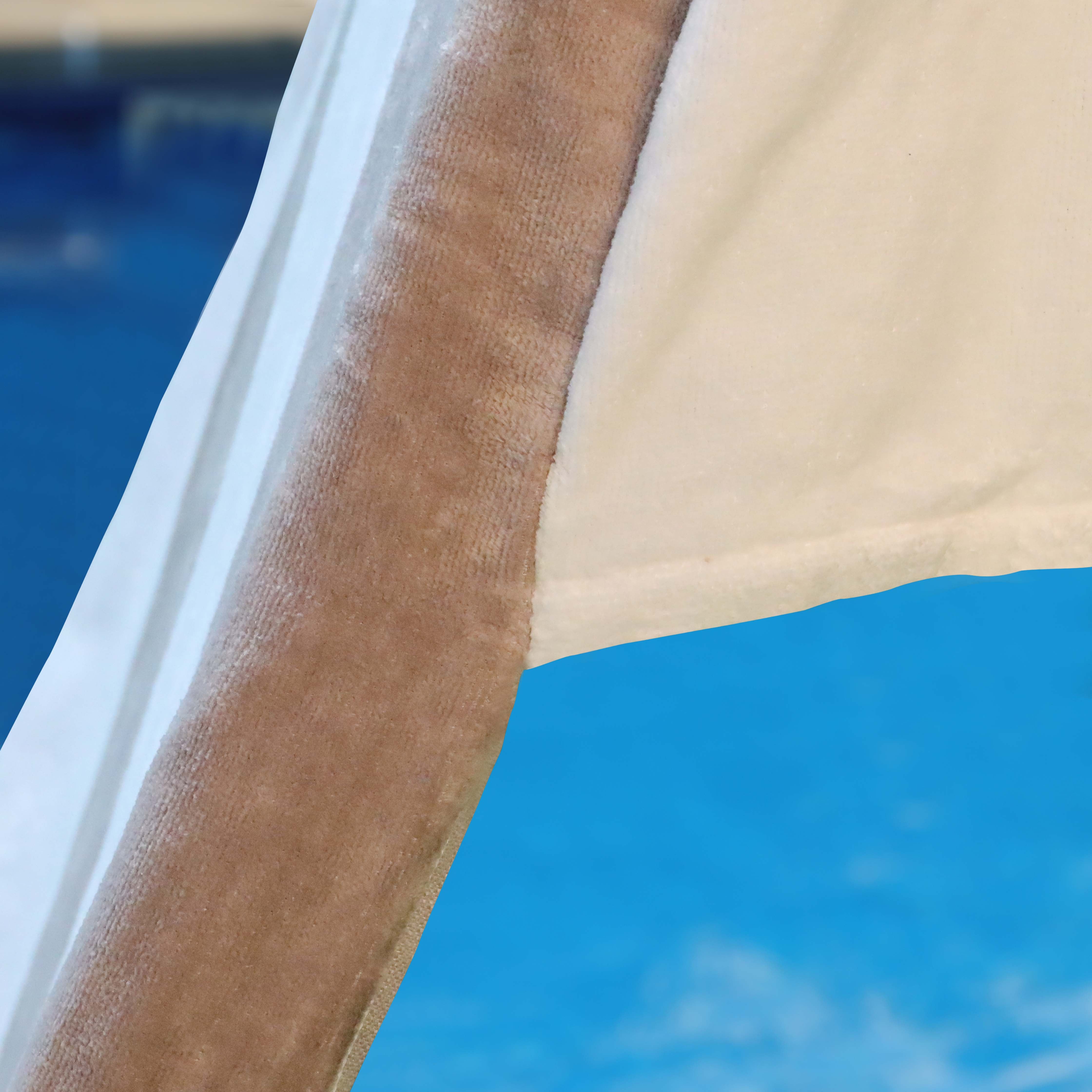 Cotton Standard Size Cabana Stripe Chaise Lounge Chair Cover - Omnigoodsstore