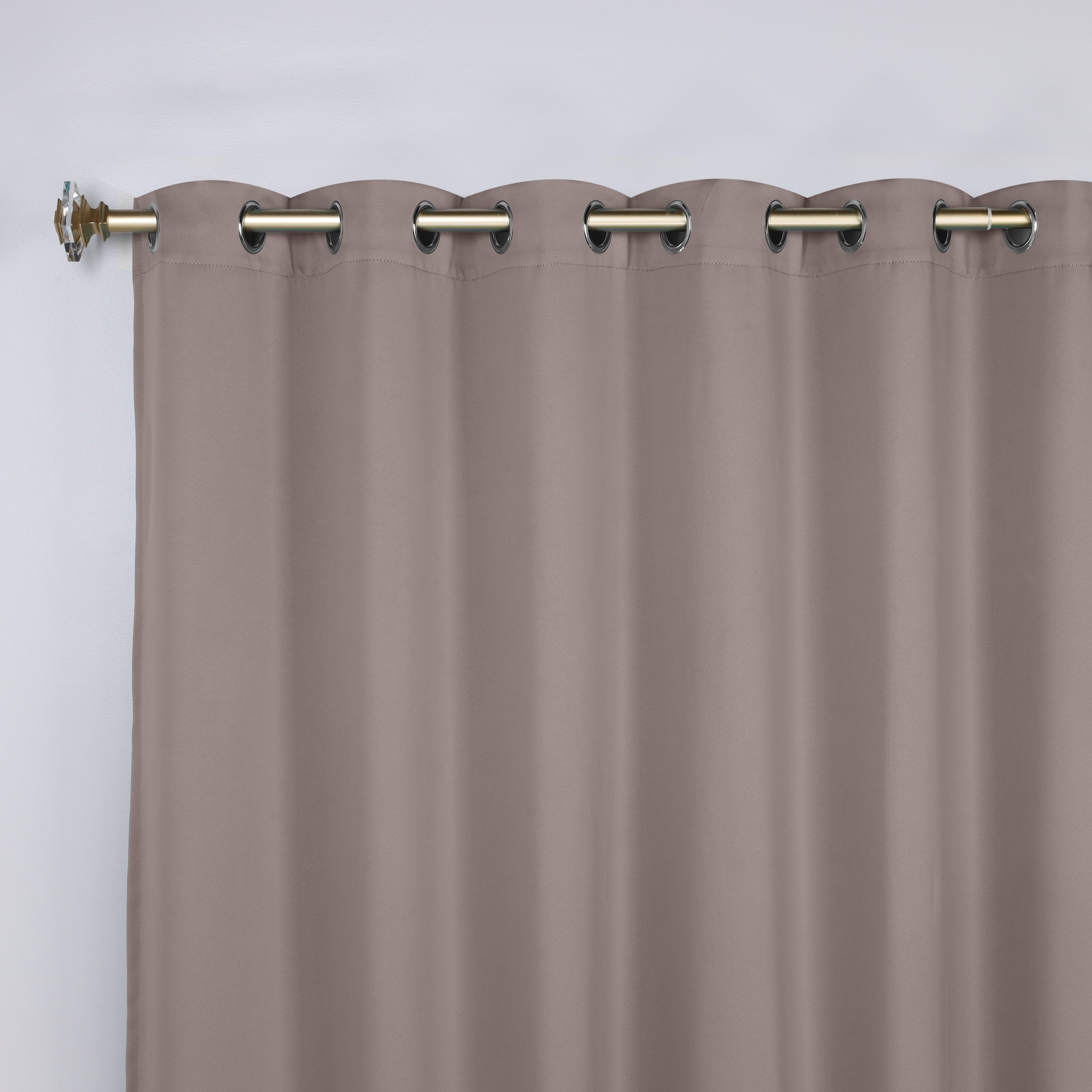 Solid Machine Washable Room Darkening Blackout Curtains, Set of 2 - Omnigoodsstore