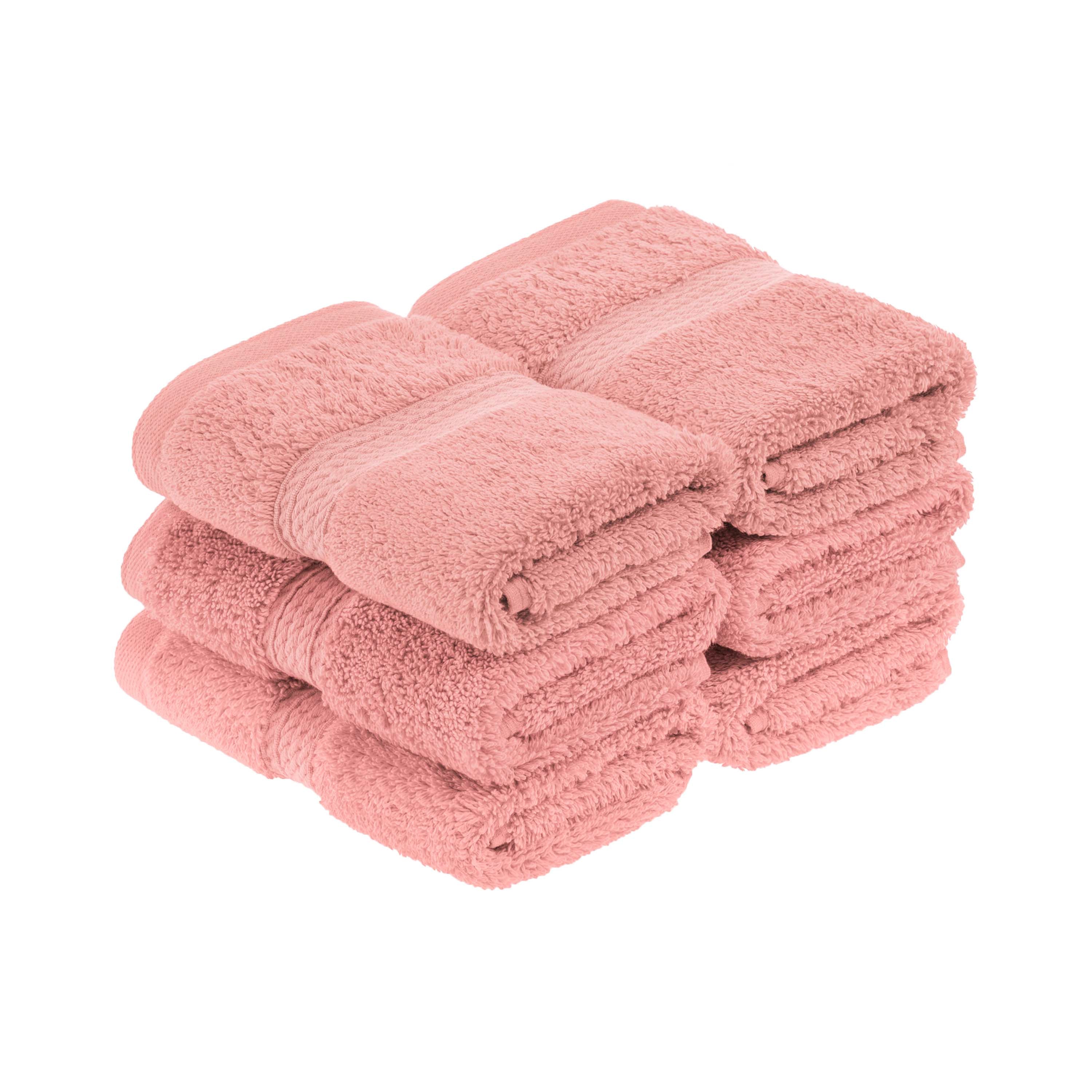 Egyptian Cotton Pile Plush Heavyweight Luxury Soft Face Towel Set of 6 - Omnigoodsstore