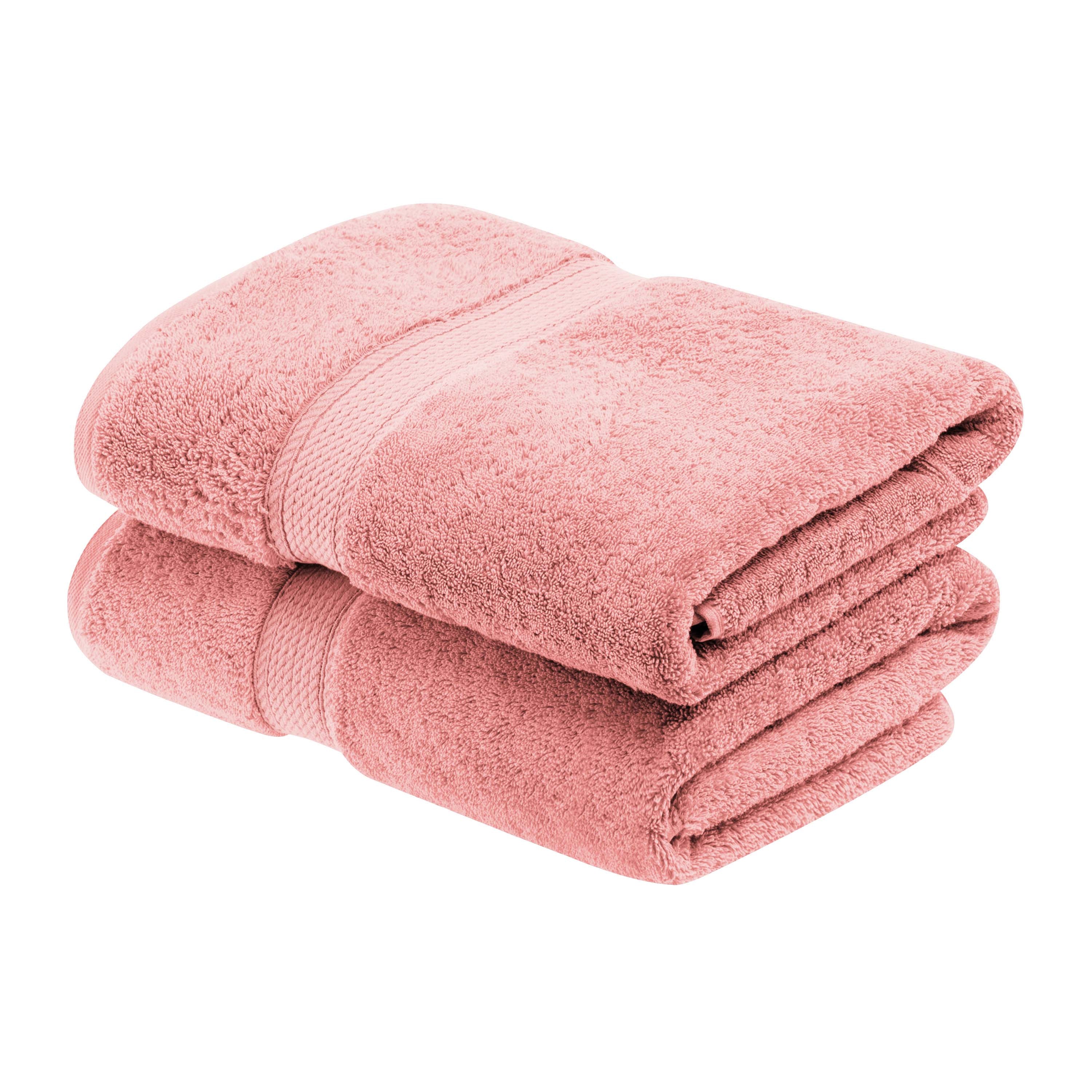 Egyptian Cotton Pile Plush Heavyweight Soft 2 Piece Bath Towel Set - Omnigoodsstore
