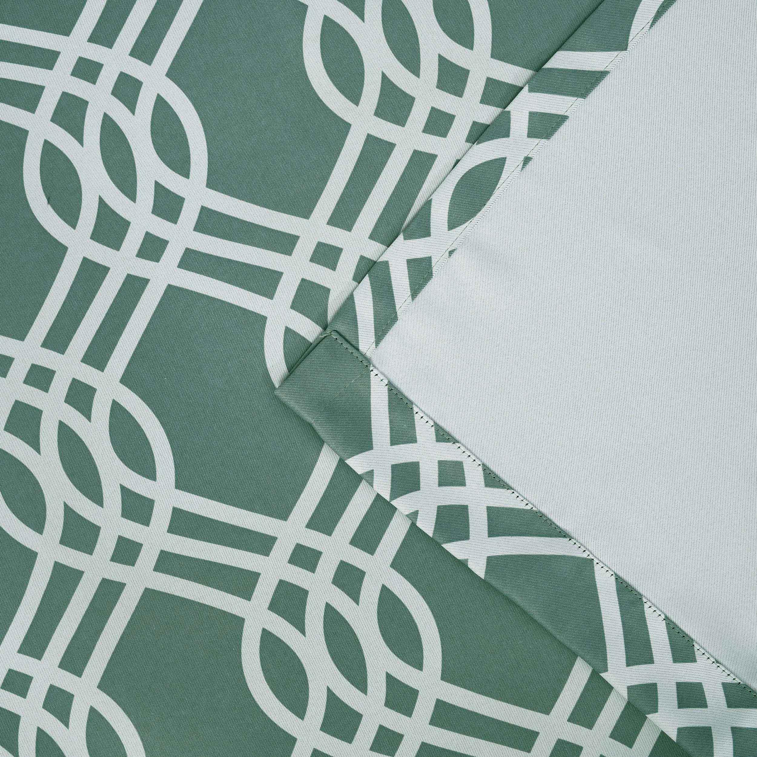 Ribbon Trellis Washable Room Darkening Blackout Curtain Panel Set - Omnigoodsstore