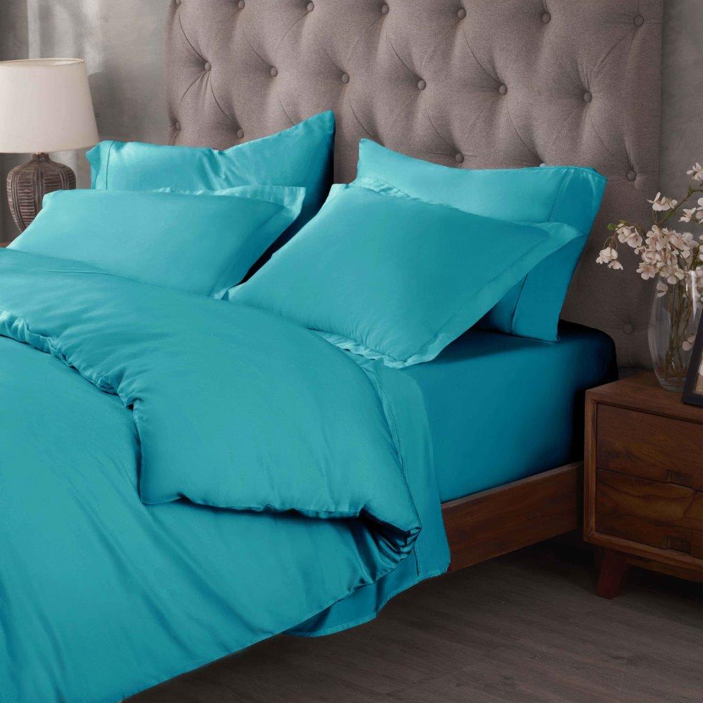 Egyptian Cotton 400 Thread Count Solid Duvet Cover Set - Omnigoodsstore