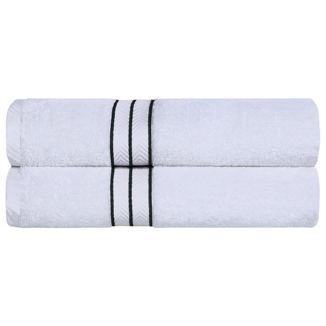Turkish Cotton Ultra-Plush Solid 2-Piece Highly Absorbent Bath Sheet Set - Omnigoodsstore
