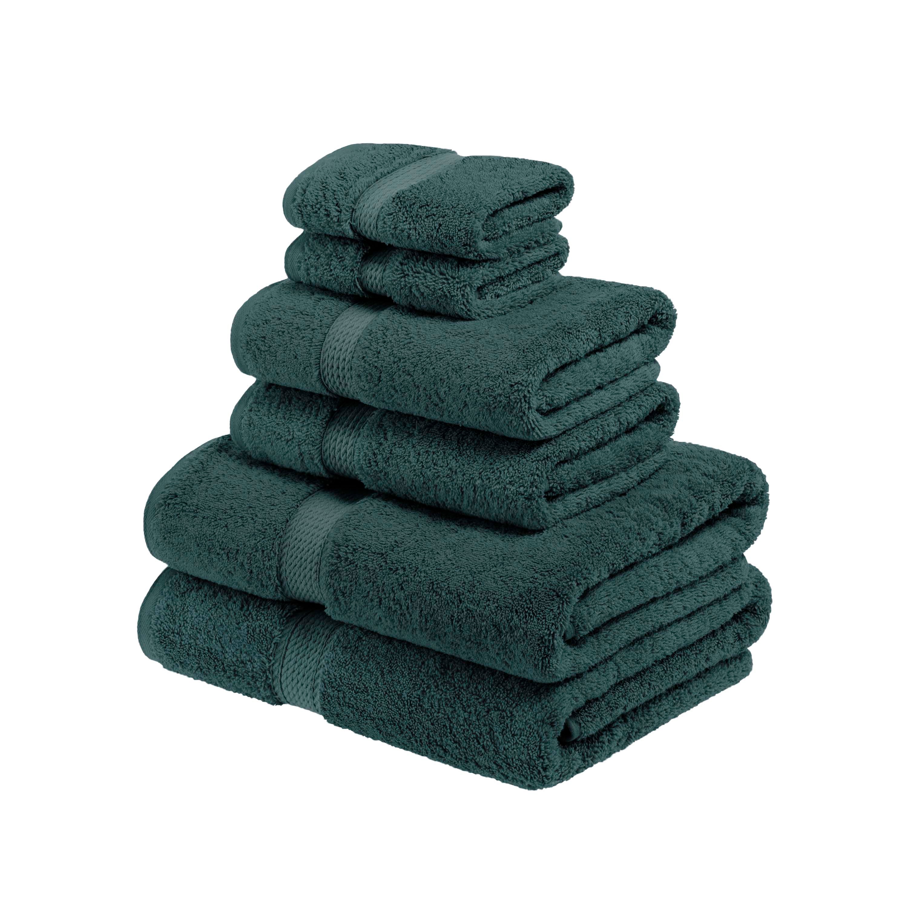 Egyptian Cotton Pile Plush Heavyweight Luxury Soft 6-Piece Towel Set - Omnigoodsstore