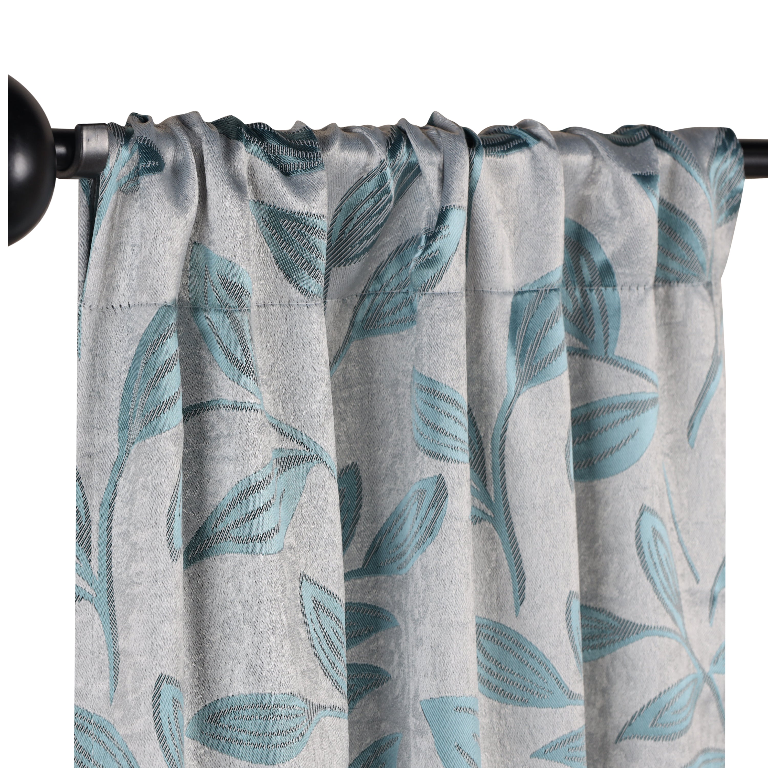 Leaves Machine Washable Room Darkening Blackout Curtains, Set of 2 - Omnigoodsstore