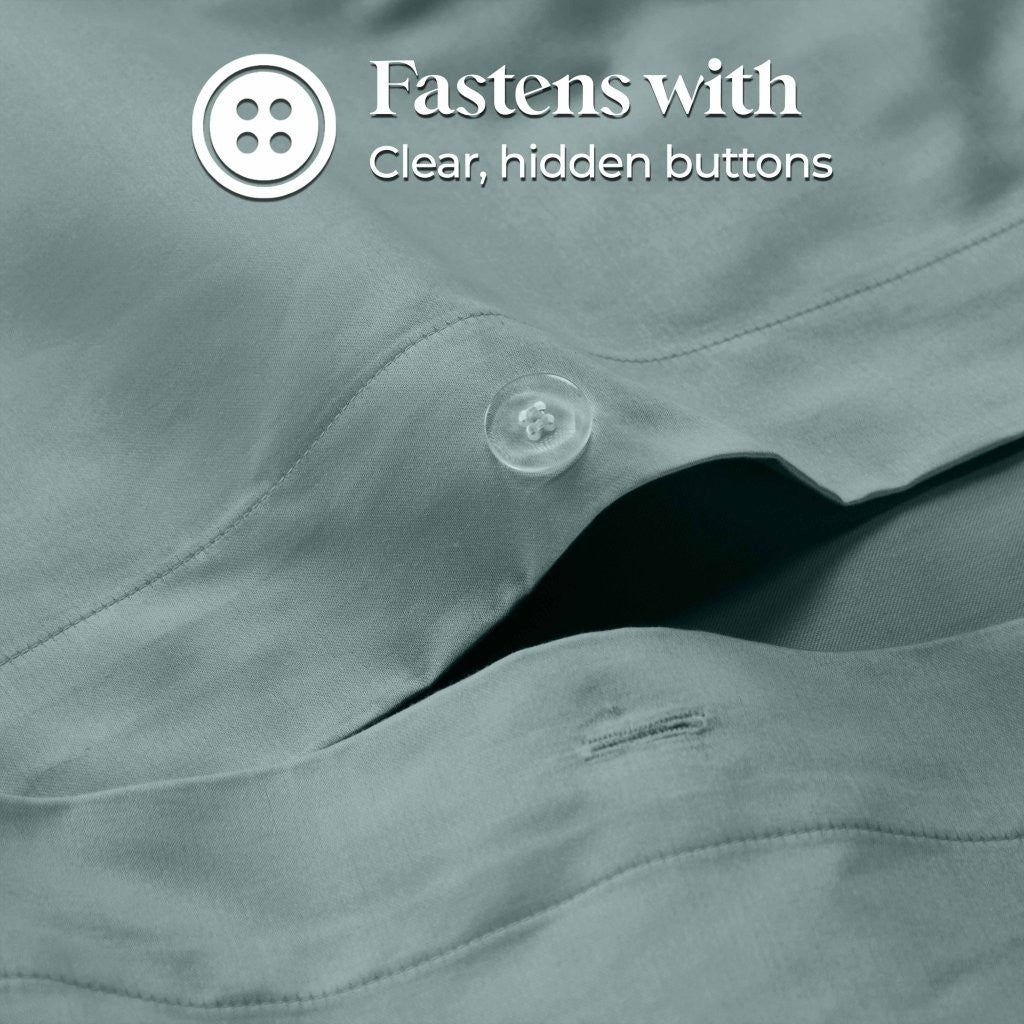 1200 Thread Count Egyptian Solid Cotton Duvet Cover Set - Omnigoodsstore