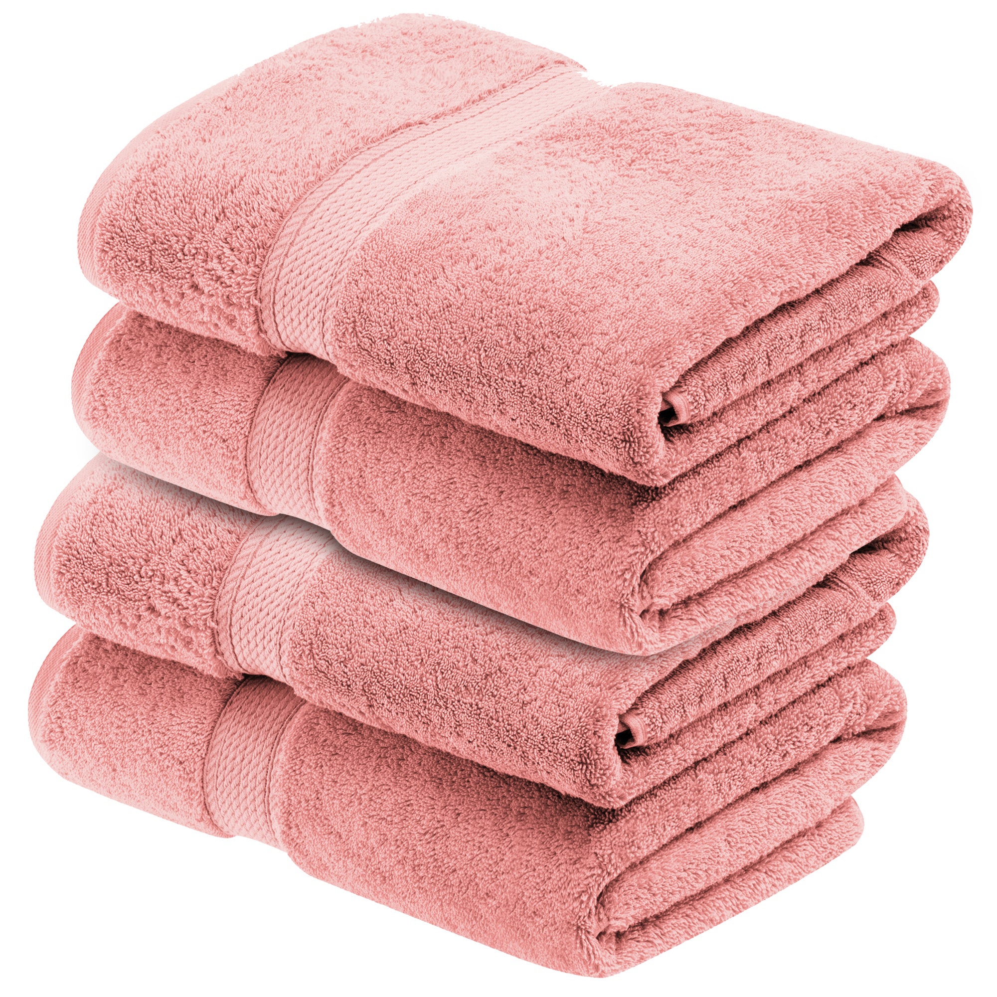Egyptian Cotton Pile Plush Heavyweight Soft 4 Piece Bath Towel Set - Omnigoodsstore