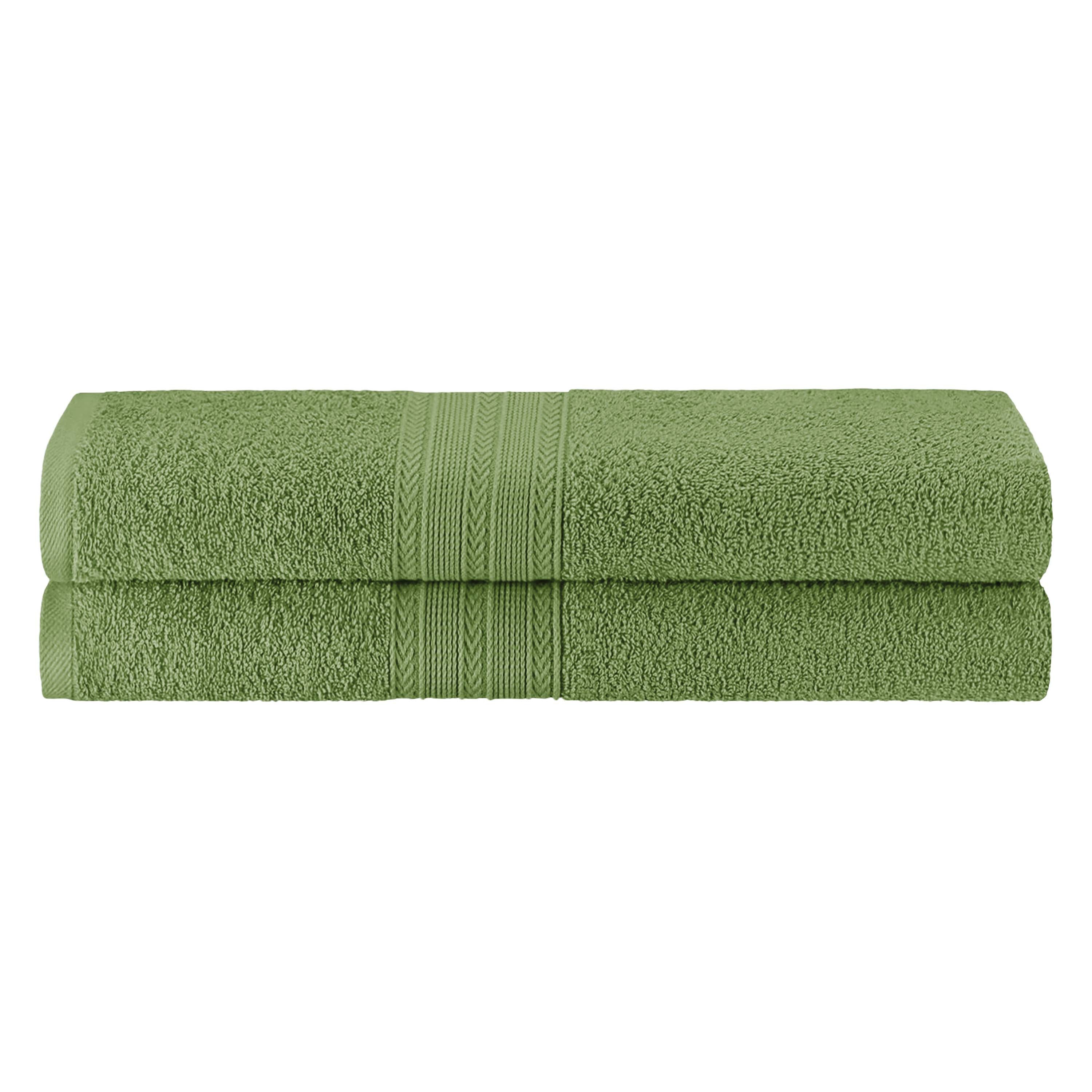 Cotton Eco Friendly 2 Piece Solid Bath Sheet Towel Set - Omnigoodsstore