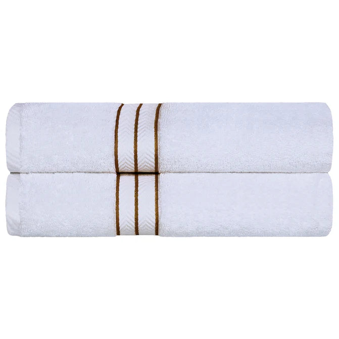 Turkish Cotton Ultra-Plush Solid 2-Piece Highly Absorbent Bath Sheet Set - Omnigoodsstore