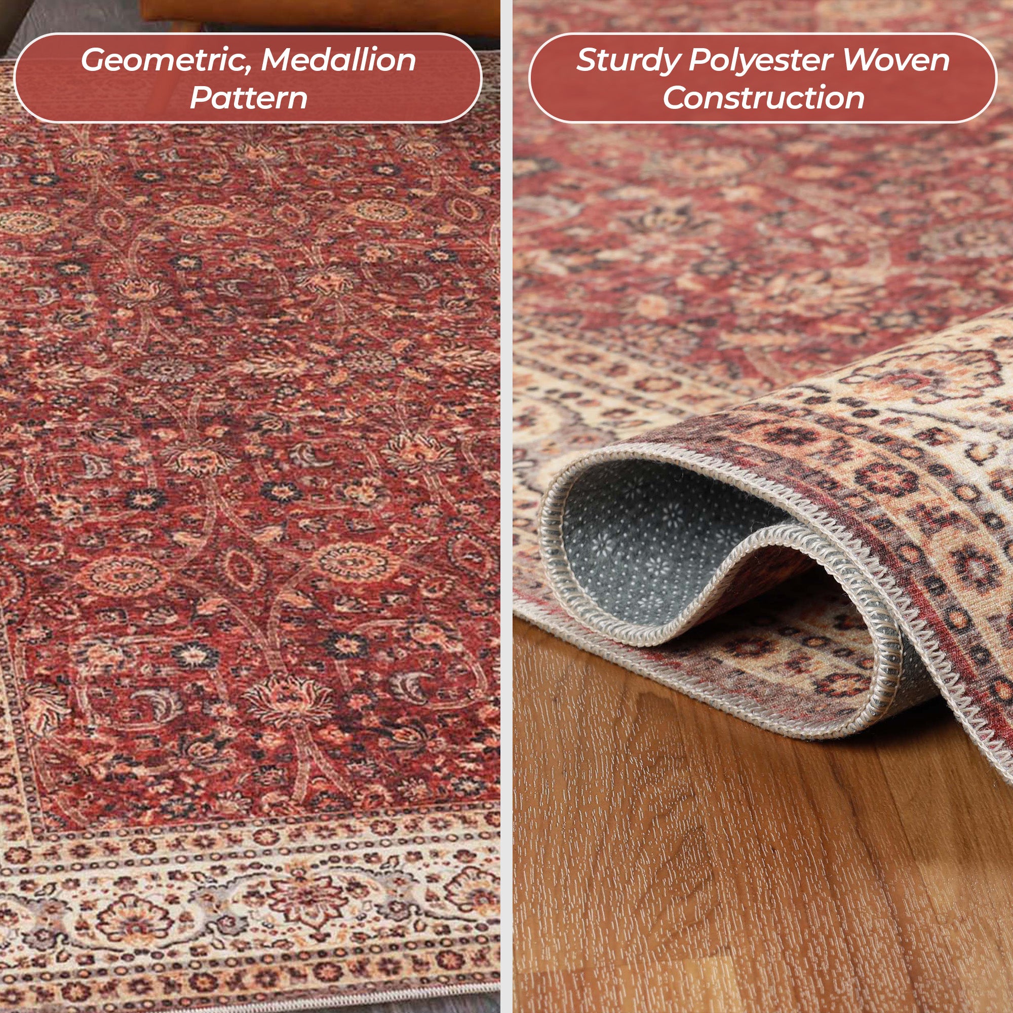 Toucan Vintage Non-Slip Machine Washable Indoor Area Rug or Runner Rug - Omnigoodsstore