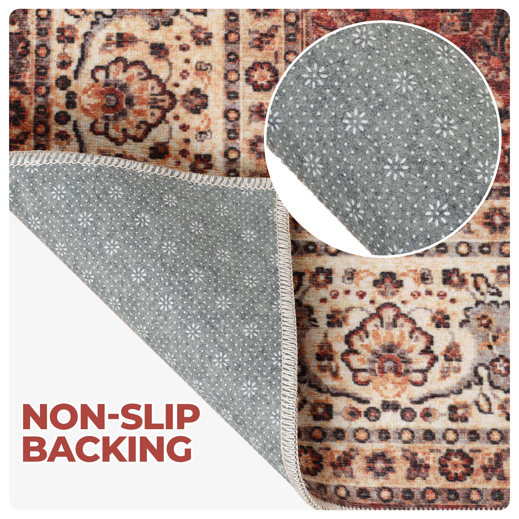 Toucan Vintage Non-Slip Machine Washable Indoor Area Rug or Runner Rug - Omnigoodsstore