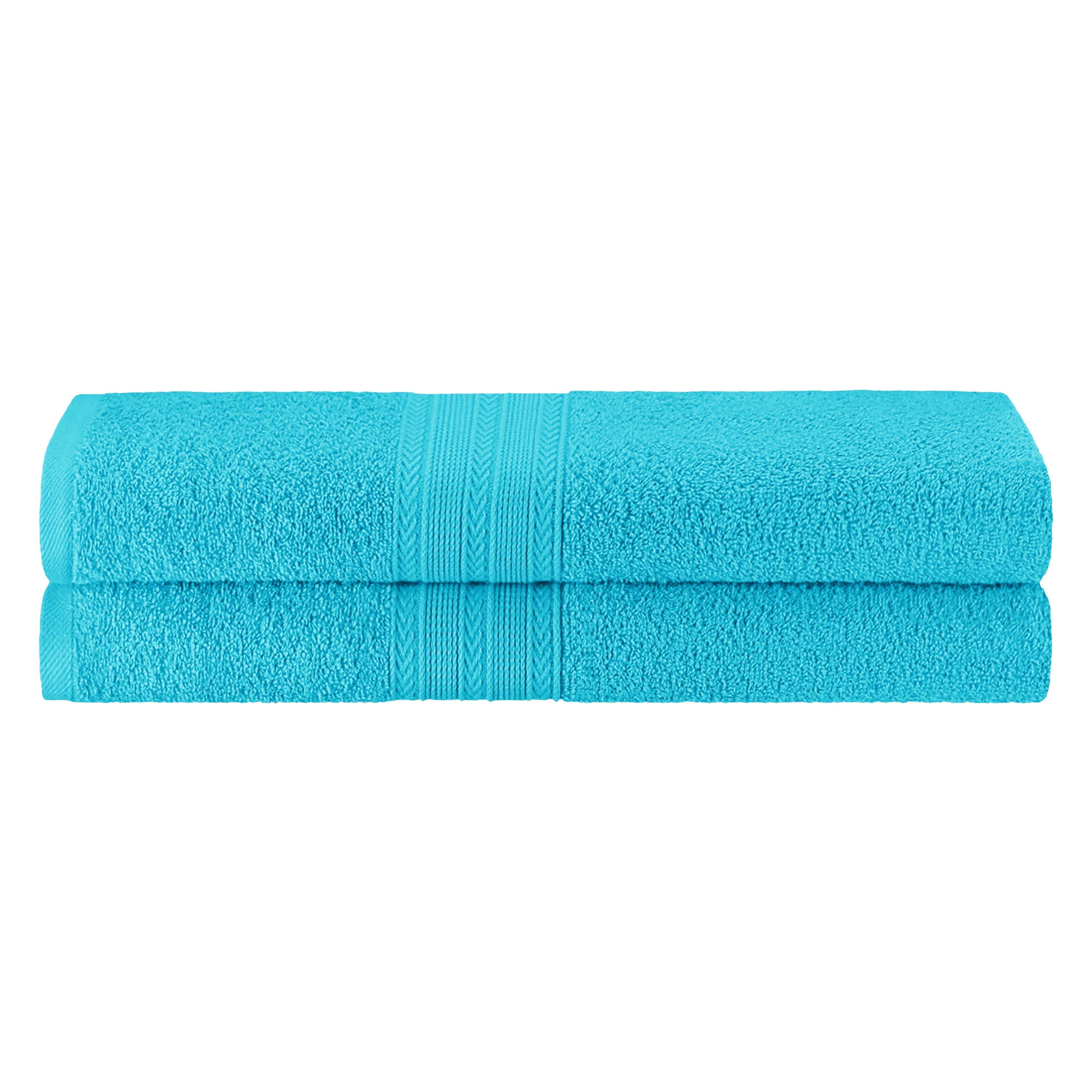 Cotton Eco Friendly 2 Piece Solid Bath Sheet Towel Set - Omnigoodsstore