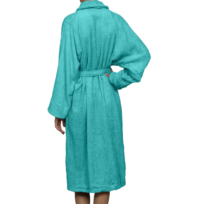 Cotton Ultra Soft Terry Adult Unisex Lightweight Luxury Bathrobe - Omnigoodsstore