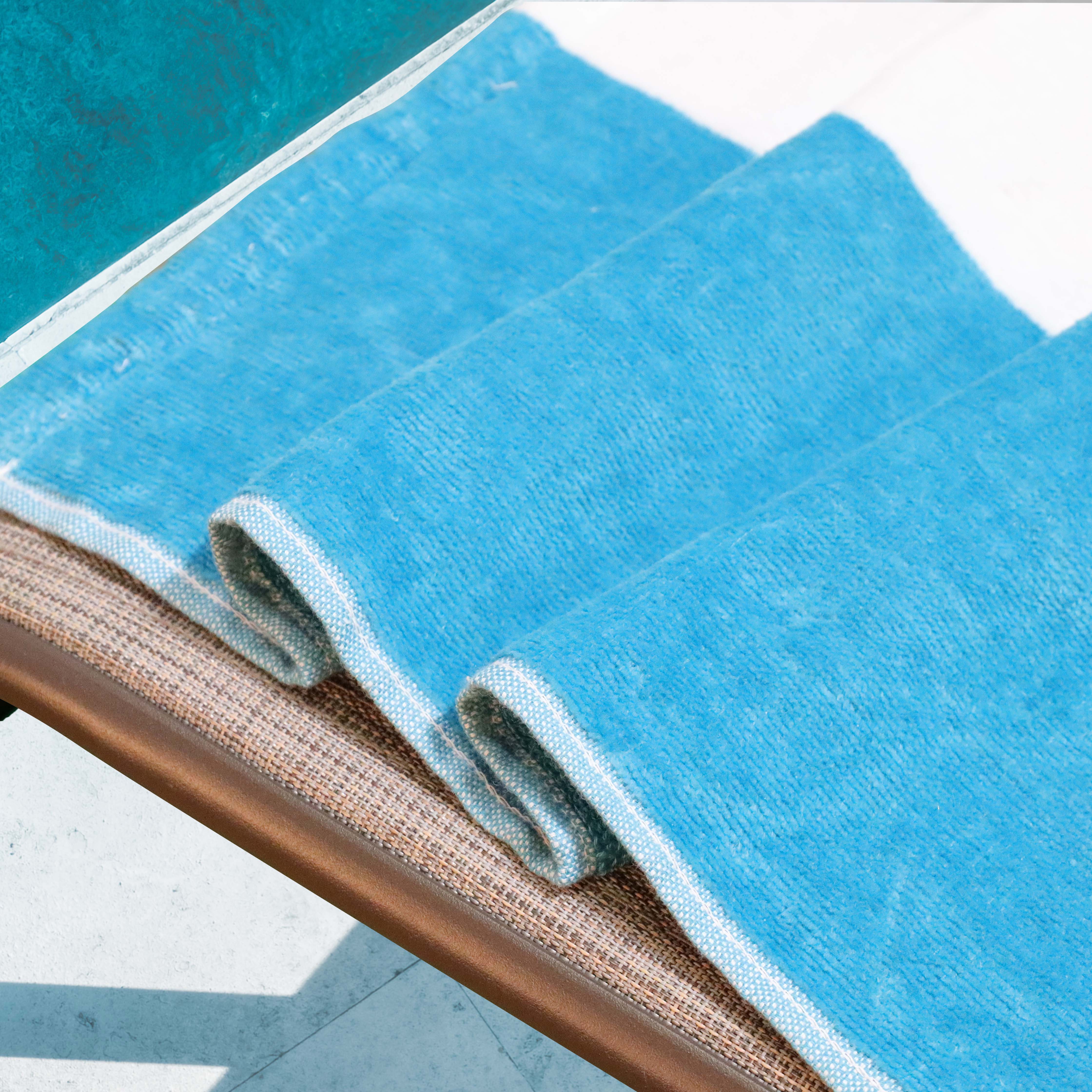 Cabana Striped Cotton Standard Size Towel / Chaise Lounge Chair Cover - Omnigoodsstore