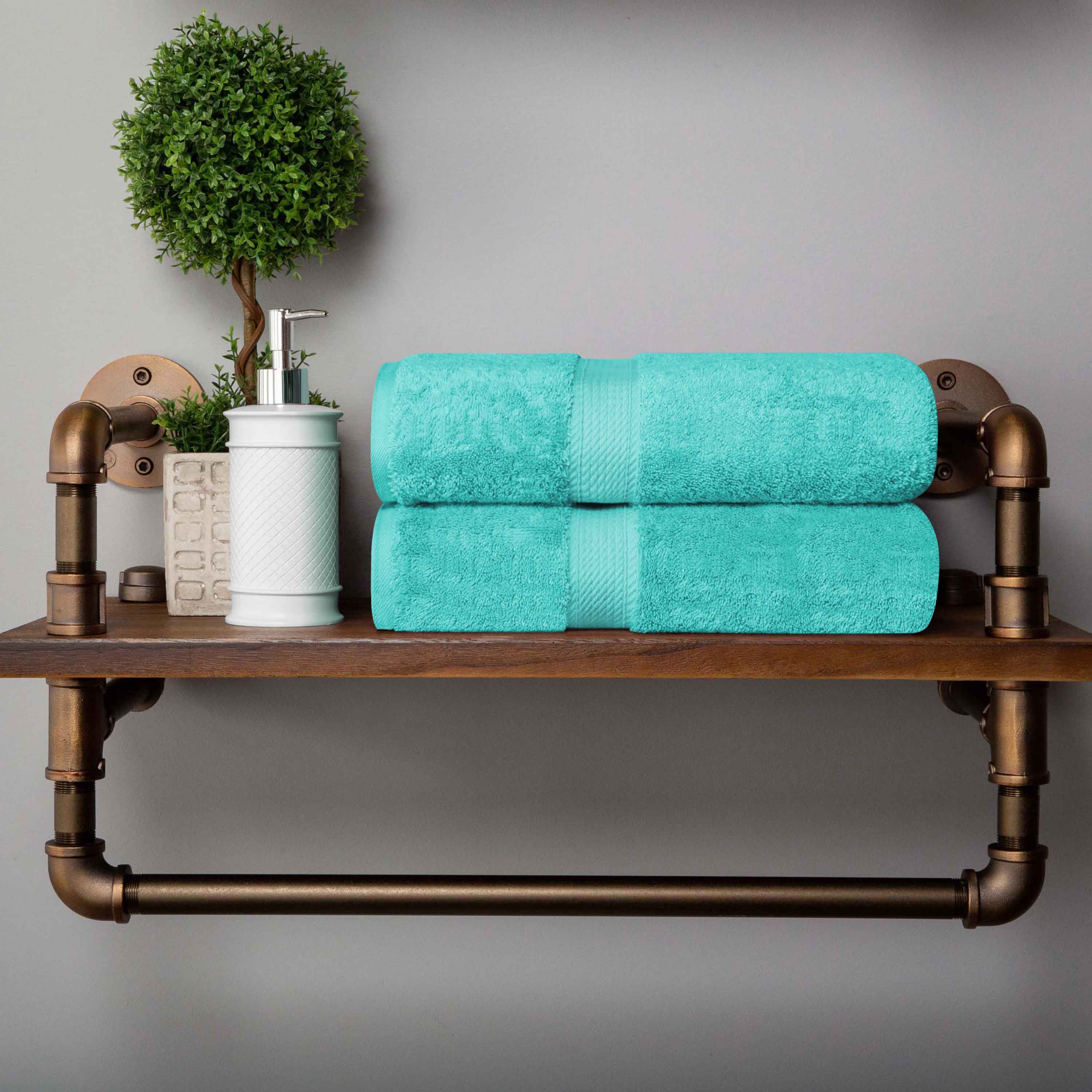 Madison Egyptian Cotton Pile 2 Piece Bath Towel Set - Omnigoodsstore