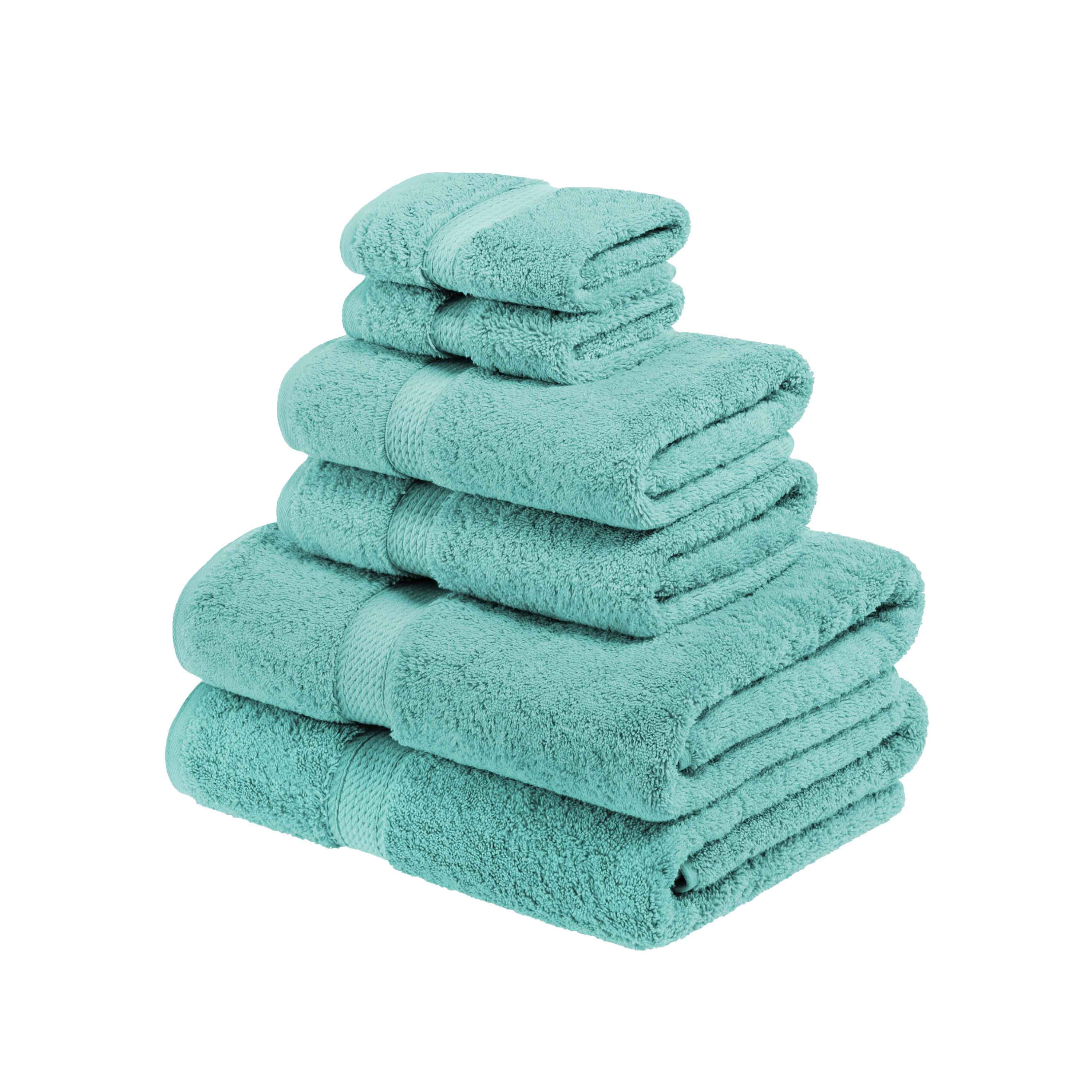 Egyptian Cotton Pile Plush Heavyweight Luxury Soft 6-Piece Towel Set - Omnigoodsstore