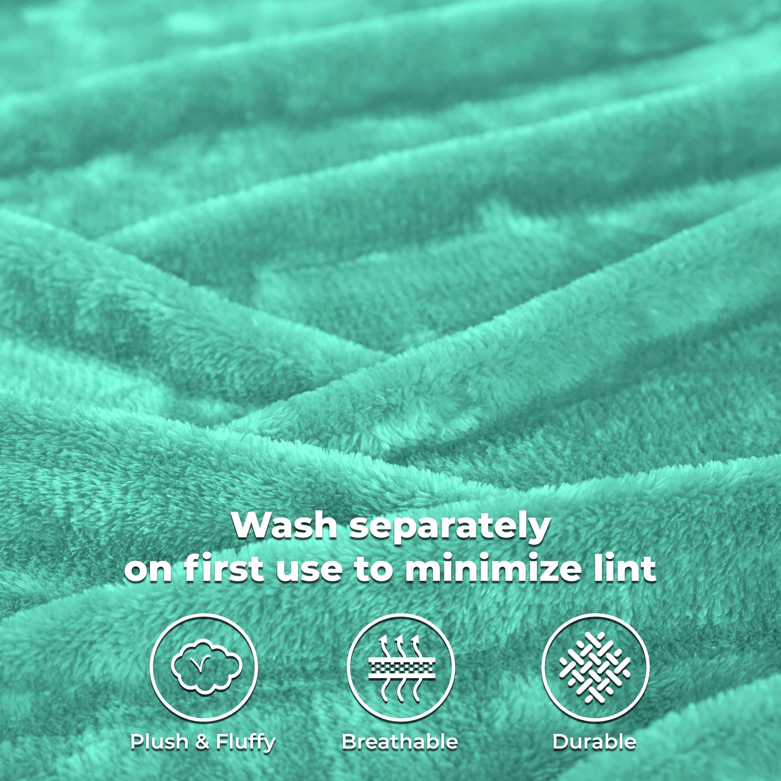 Classic Solid Fleece Plush Medium Weight Fluffy Soft Blanket - Omnigoodsstore