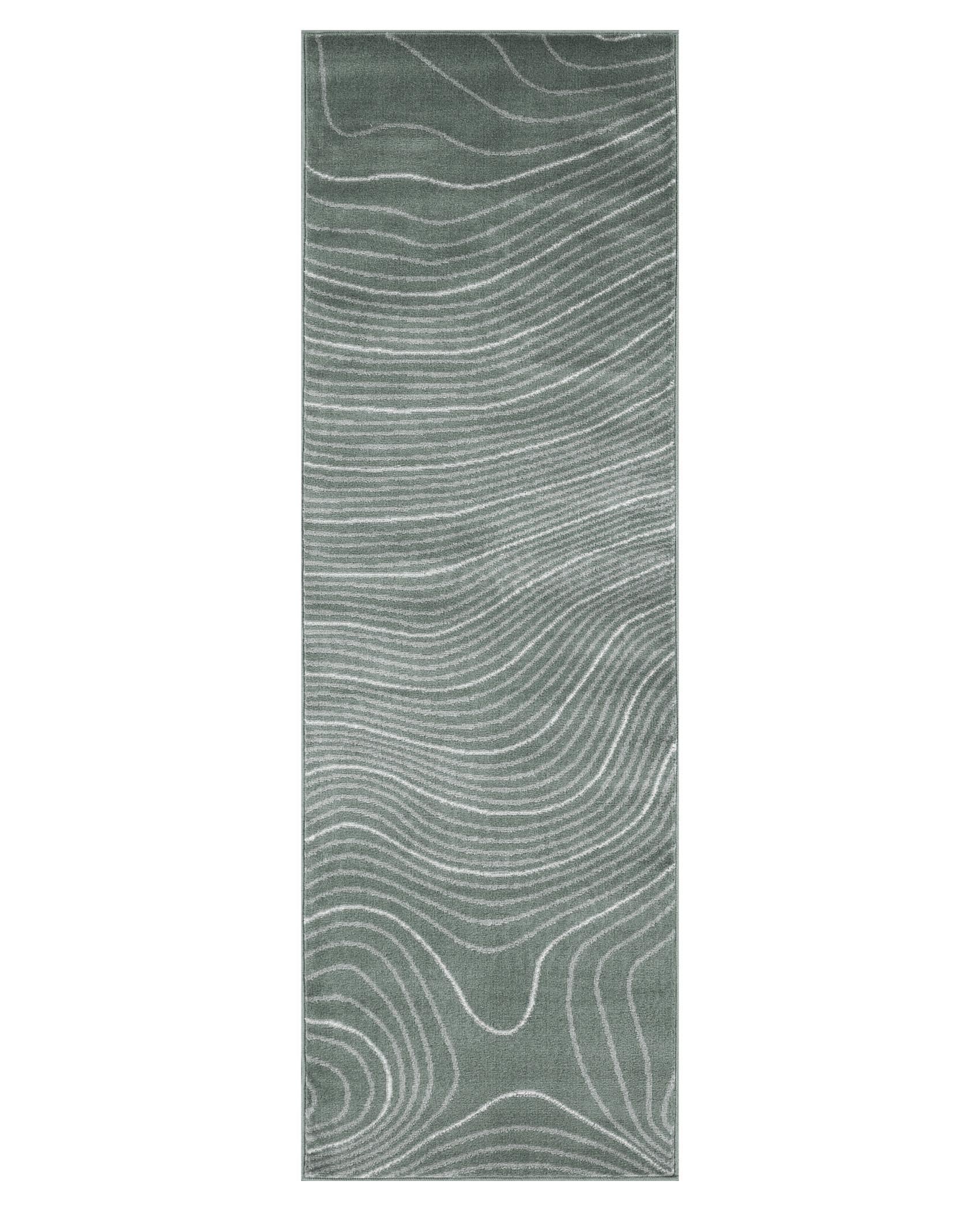 Veer Modern Abstract Wood Grain Indoor Area Rug or Runner - Omnigoodsstore