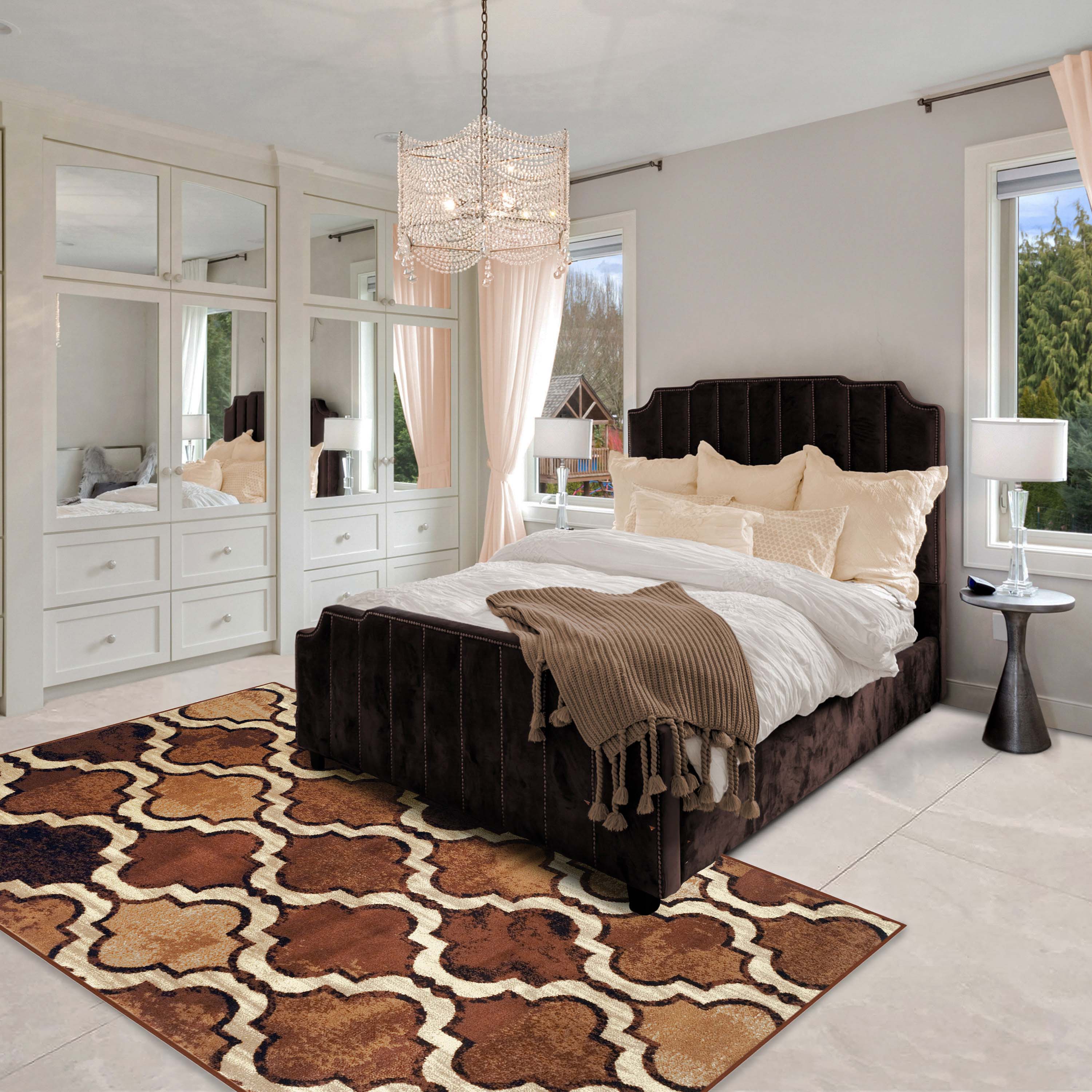 Viking Geometric Trellis Indoor Area Rugs or Runner Rug - Omnigoodsstore