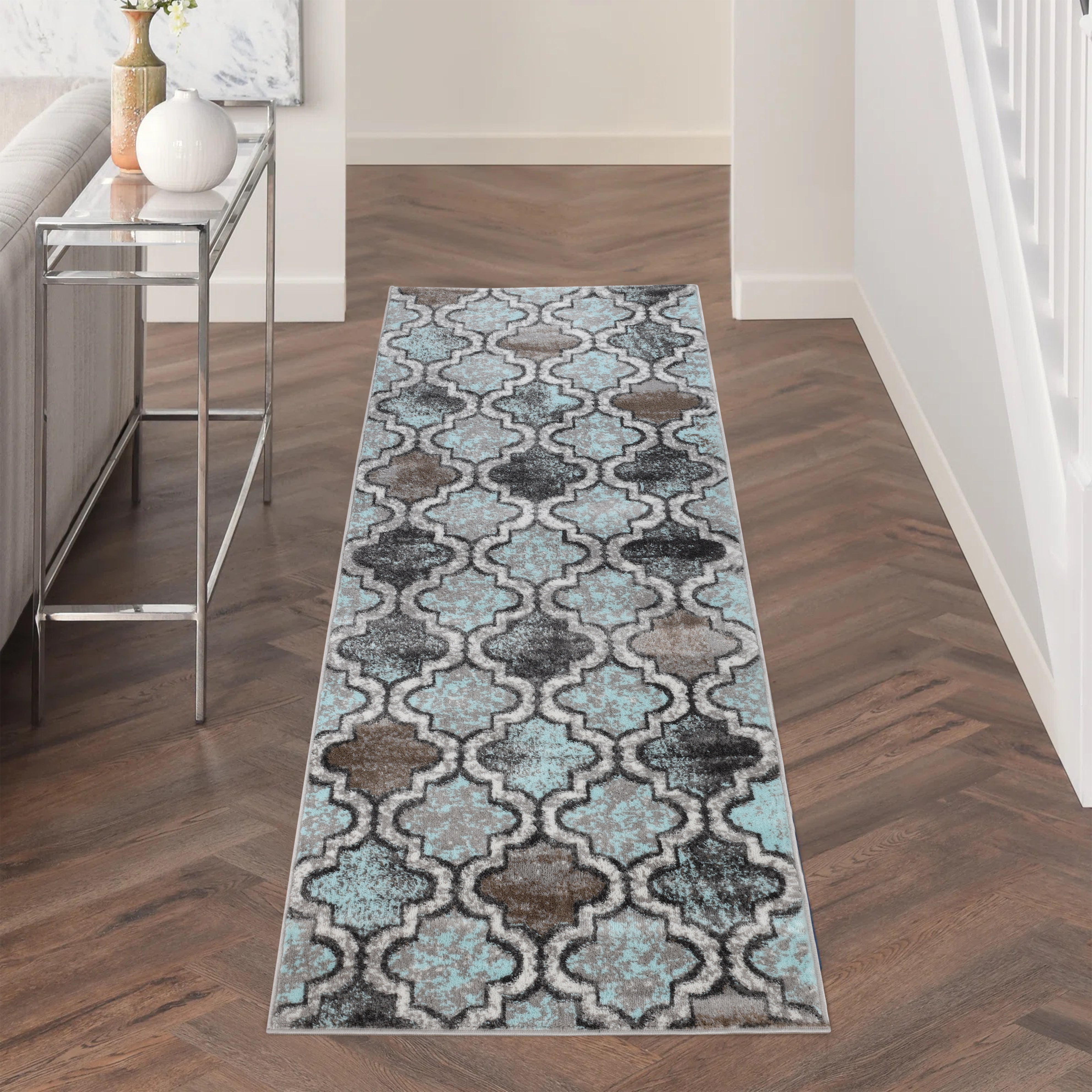 Viking Geometric Trellis Indoor Area Rugs or Runner Rug - Omnigoodsstore