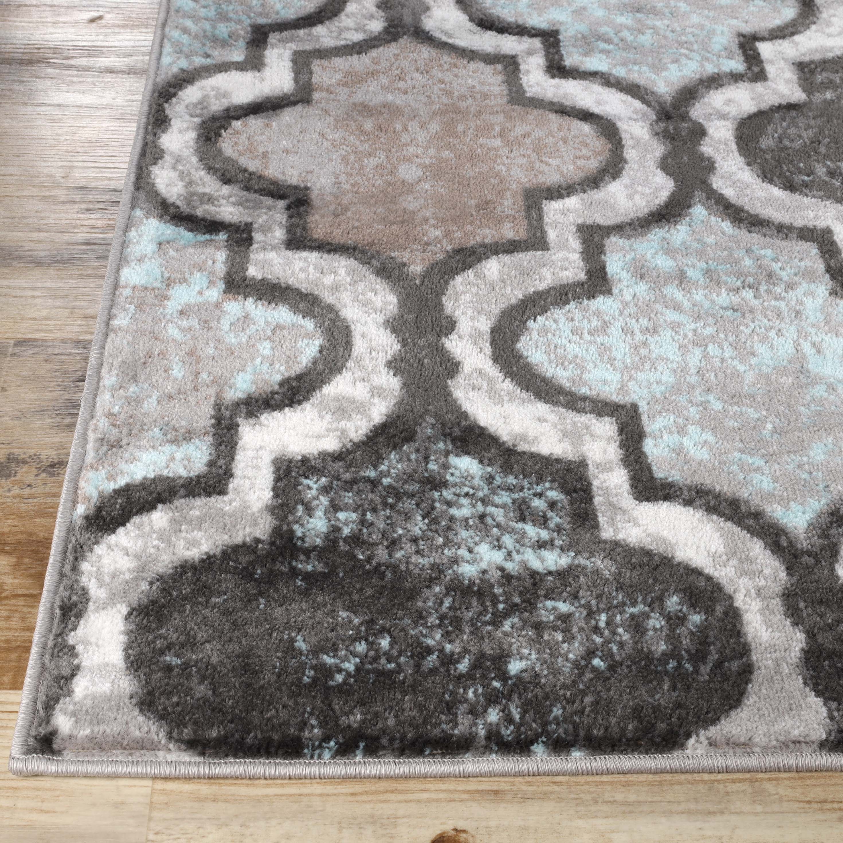 Viking Geometric Trellis Indoor Area Rugs or Runner Rug - Omnigoodsstore