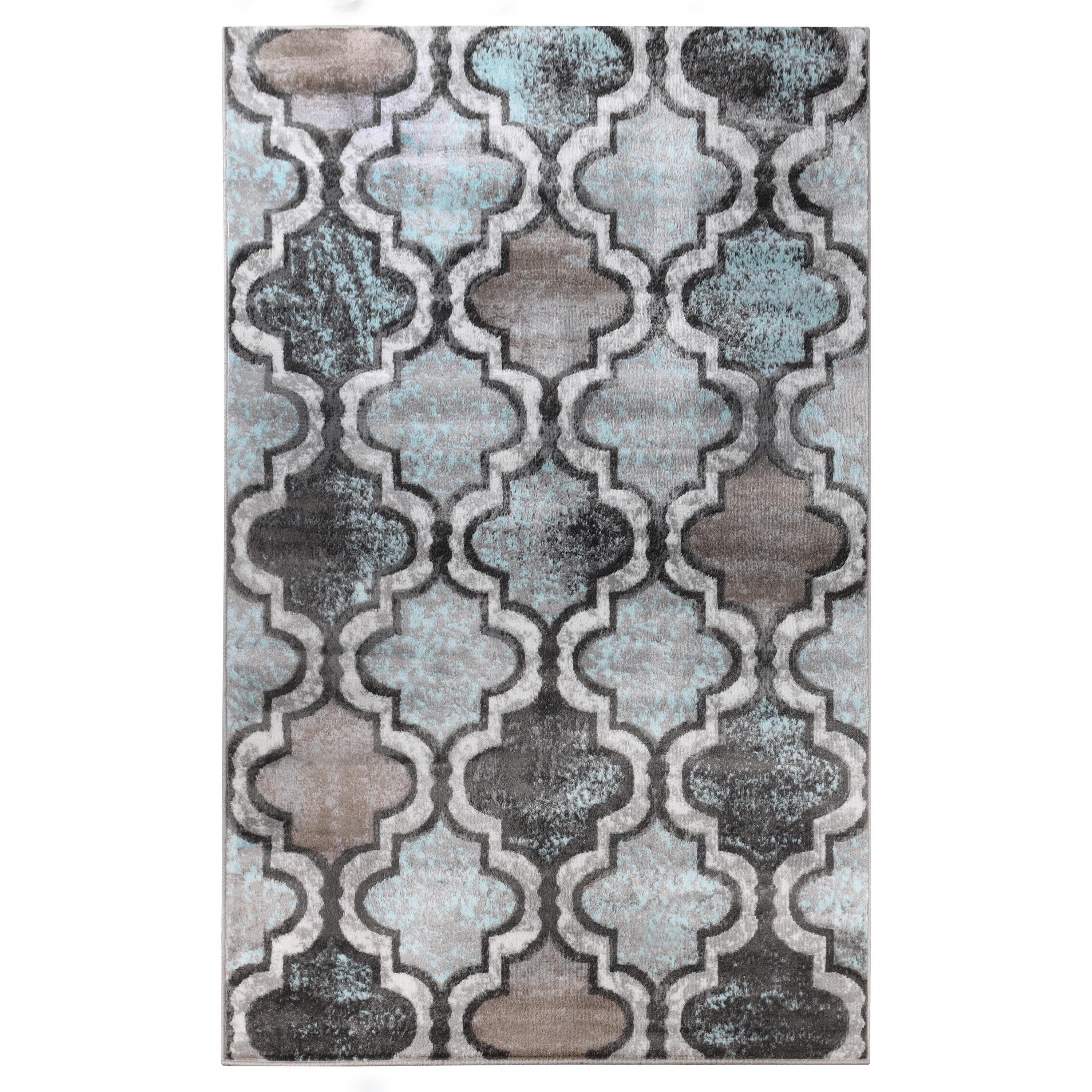 Viking Geometric Trellis Indoor Area Rugs or Runner Rug - Omnigoodsstore
