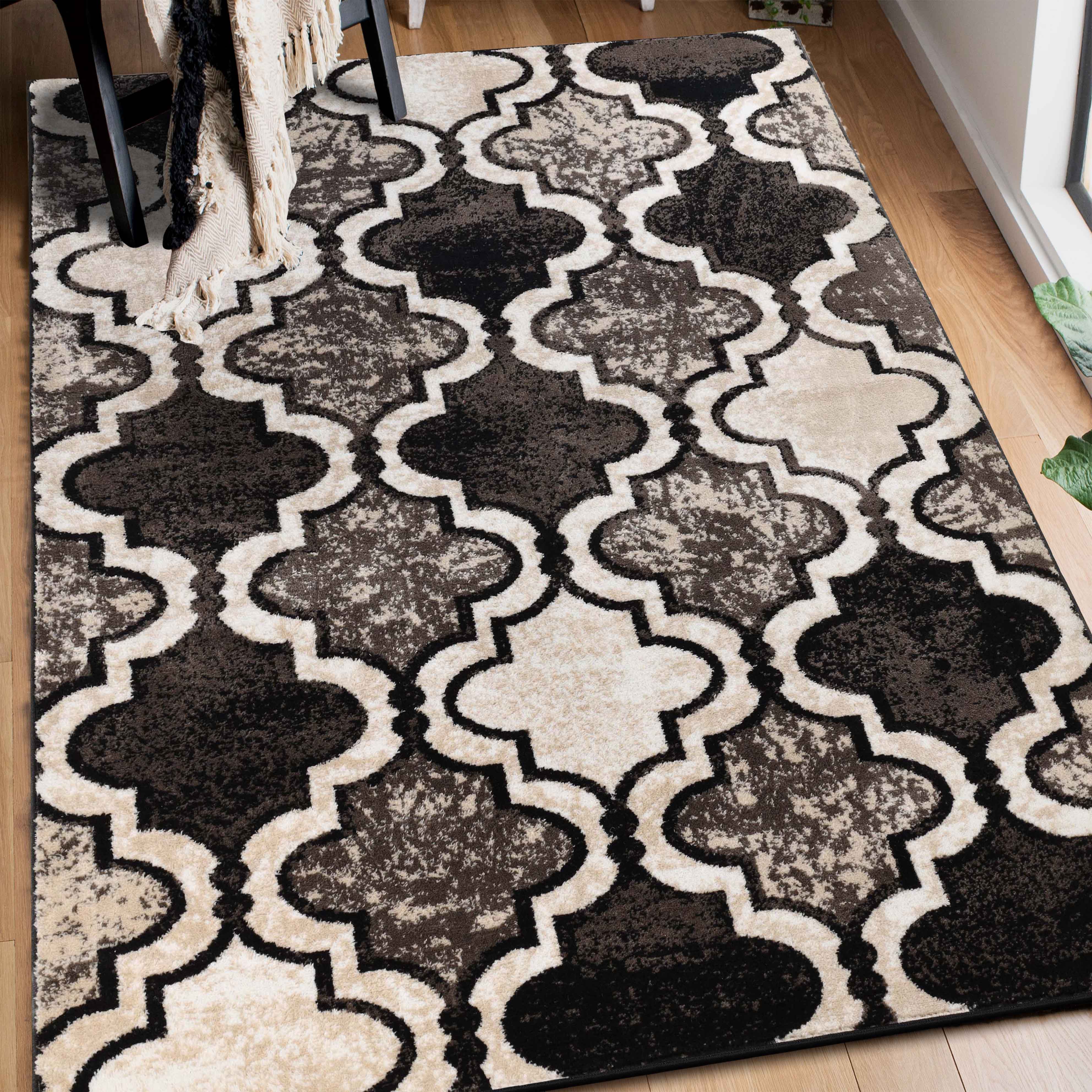 Viking Geometric Trellis Indoor Area Rugs or Runner Rug - Omnigoodsstore
