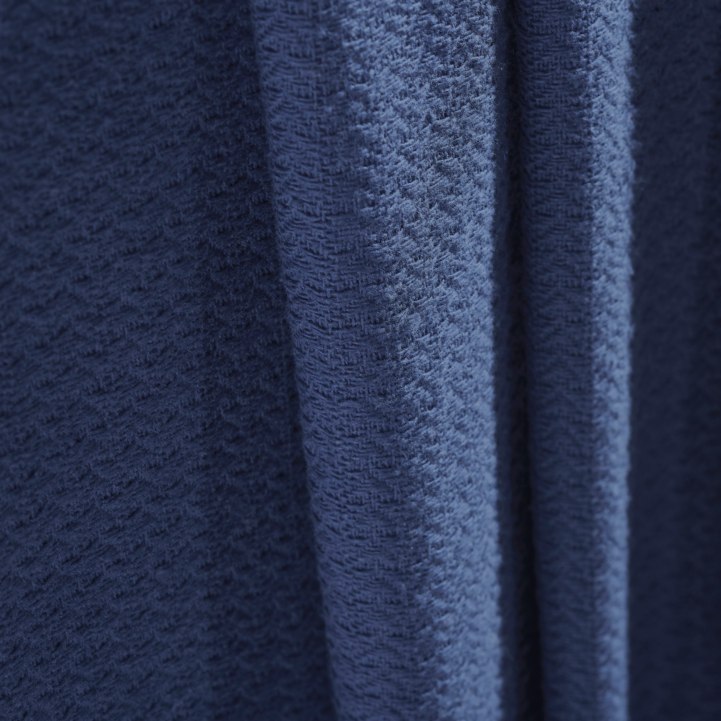 Textured Cotton Weave Solid Waffle Blanket or Throw - Omnigoodsstore