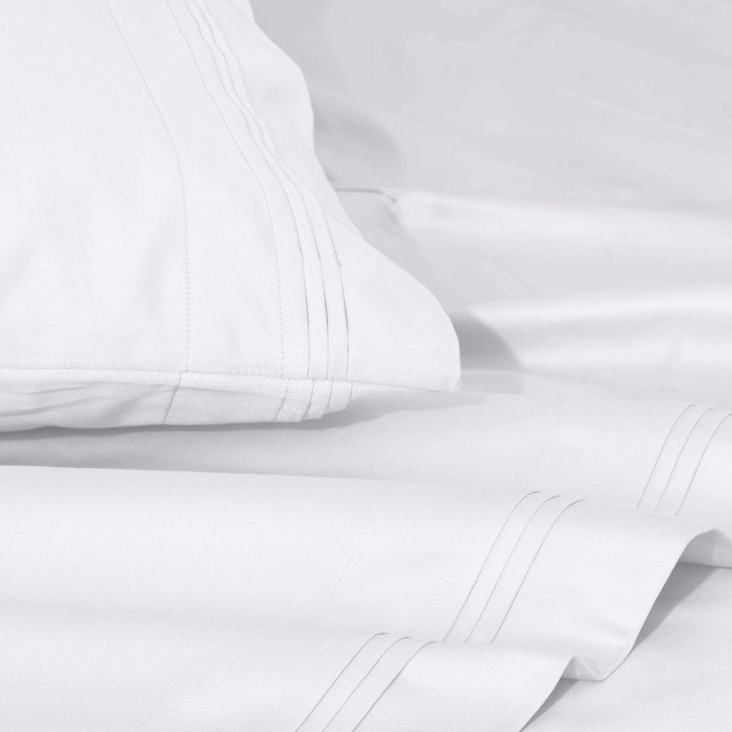 1000 Thread Count Egyptian Cotton Bed Sheet Set Olympic Queen - Omnigoodsstore