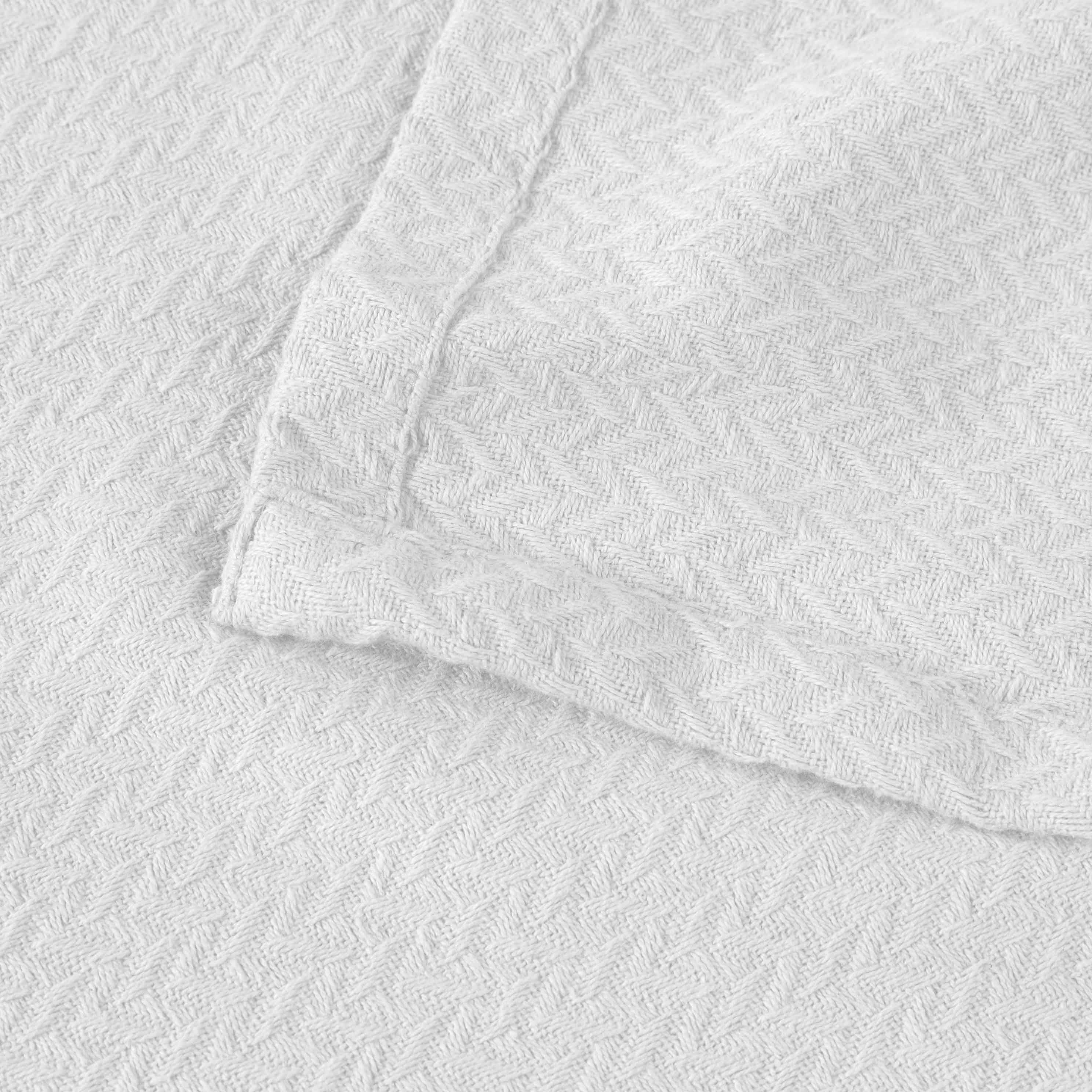 Nobel Cotton Textured Chevron Lightweight Woven Blanket - Omnigoodsstore