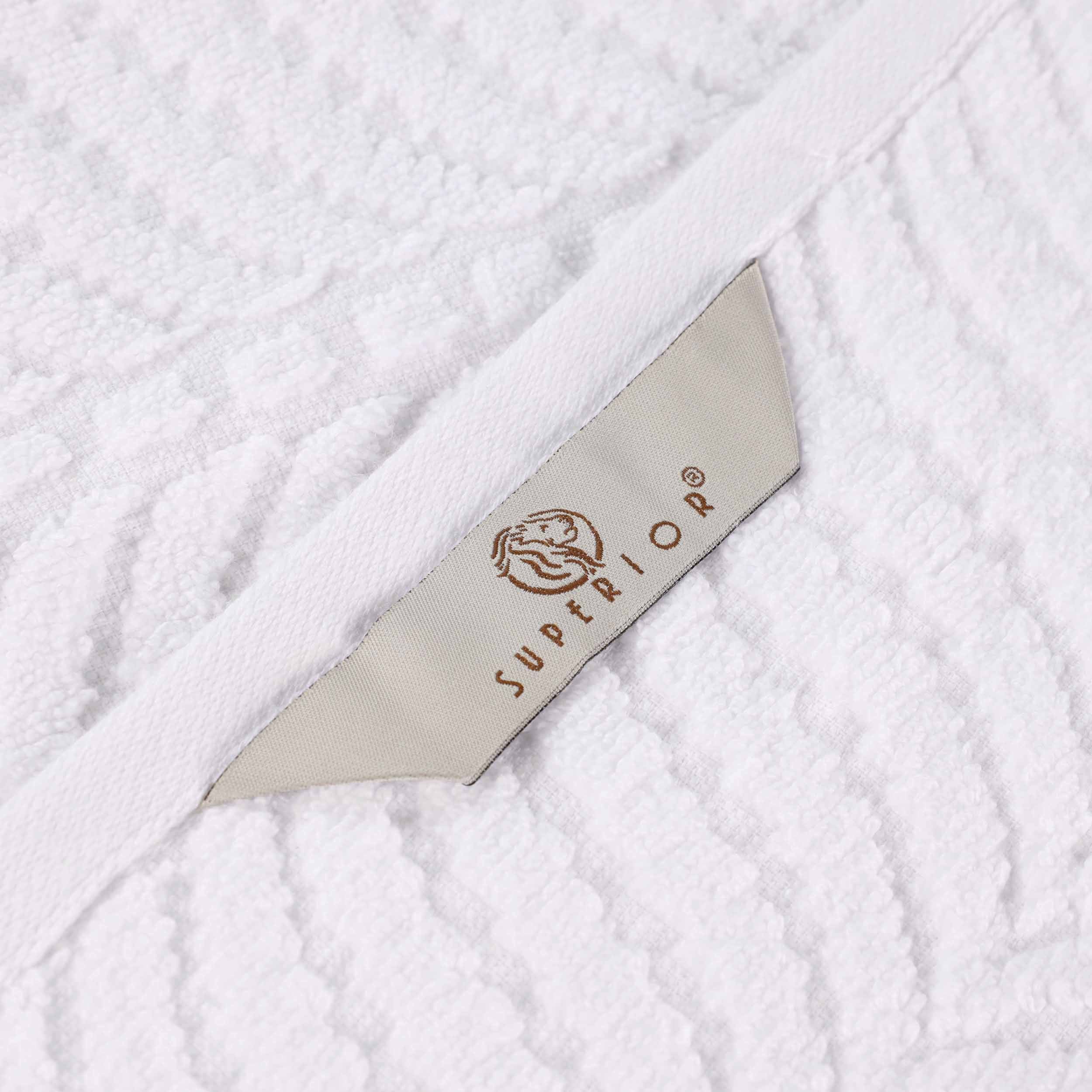 Zero Twist Cotton Solid & Jacquard Elegant Chevron Bath Towel Set of 4 - Omnigoodsstore