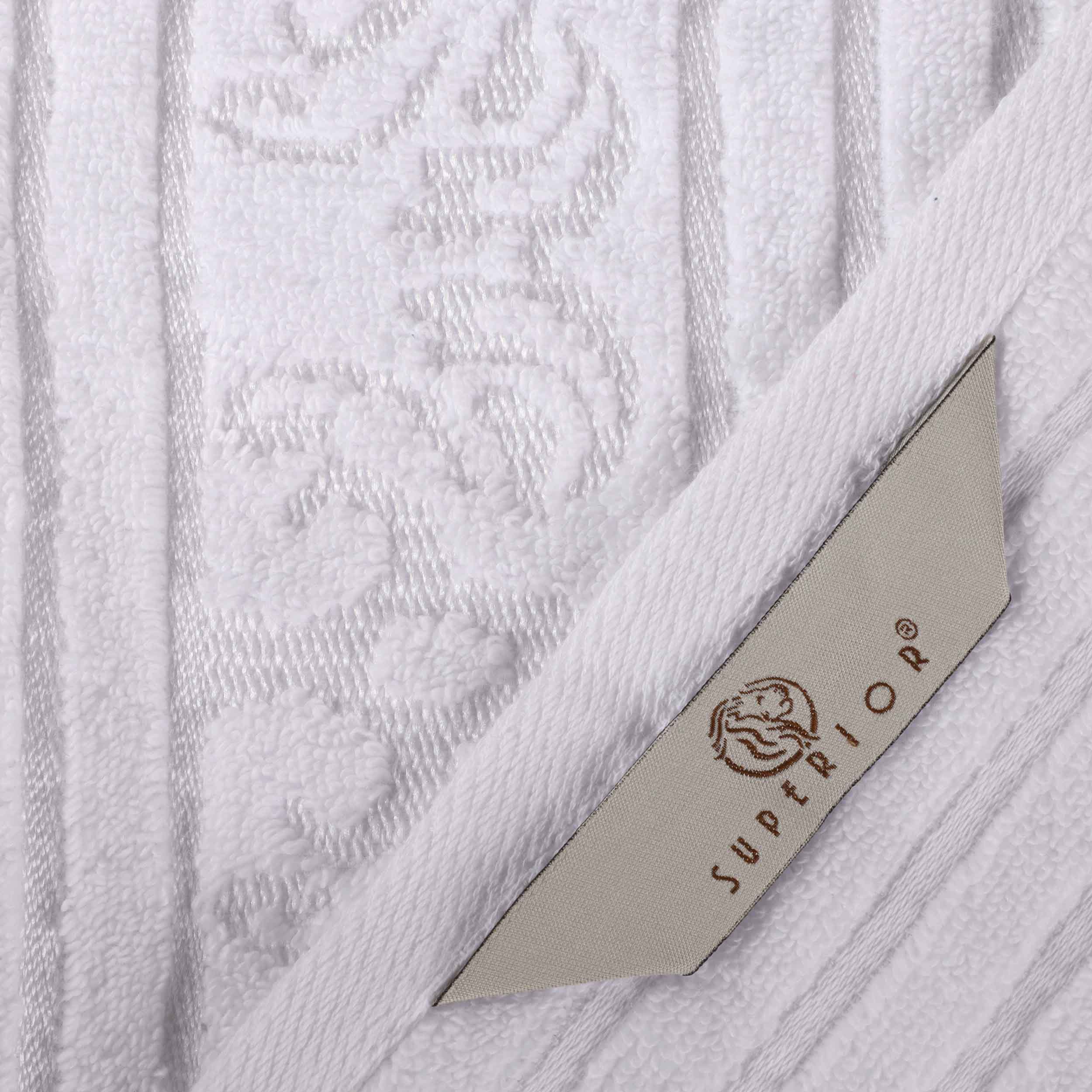 Sadie Zero Twist Cotton Solid and Jacquard Floral Face Towel Set of 12 - Omnigoodsstore