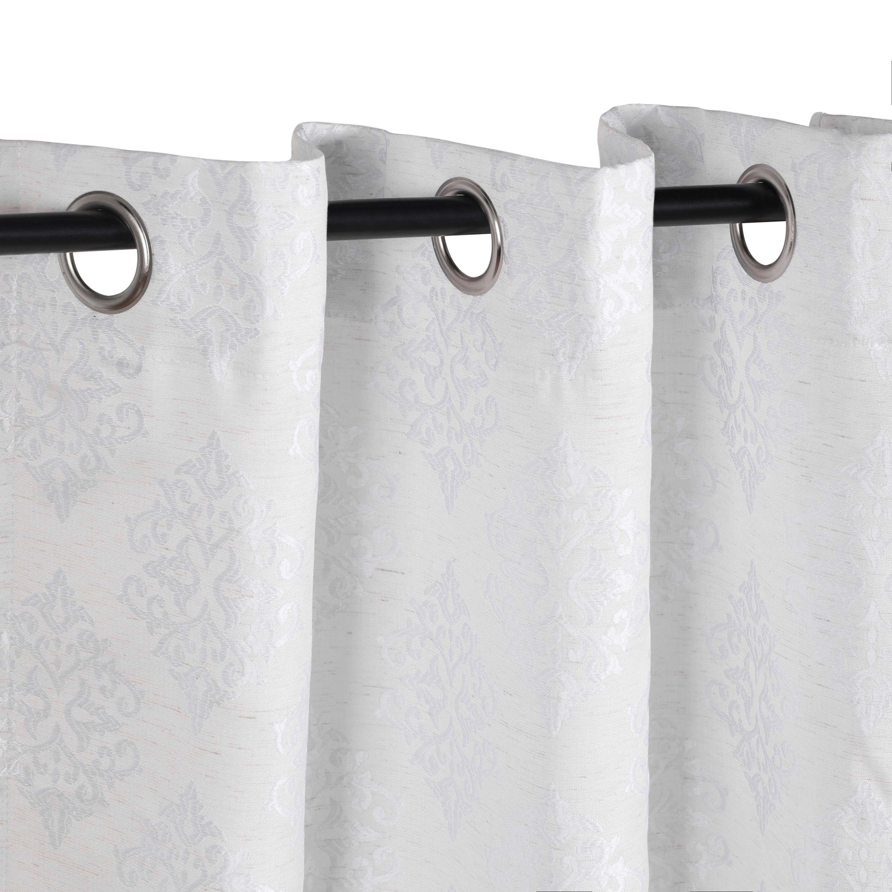 Venetian Damask Jacquard Curtain Panels, Set of 2 - Omnigoodsstore