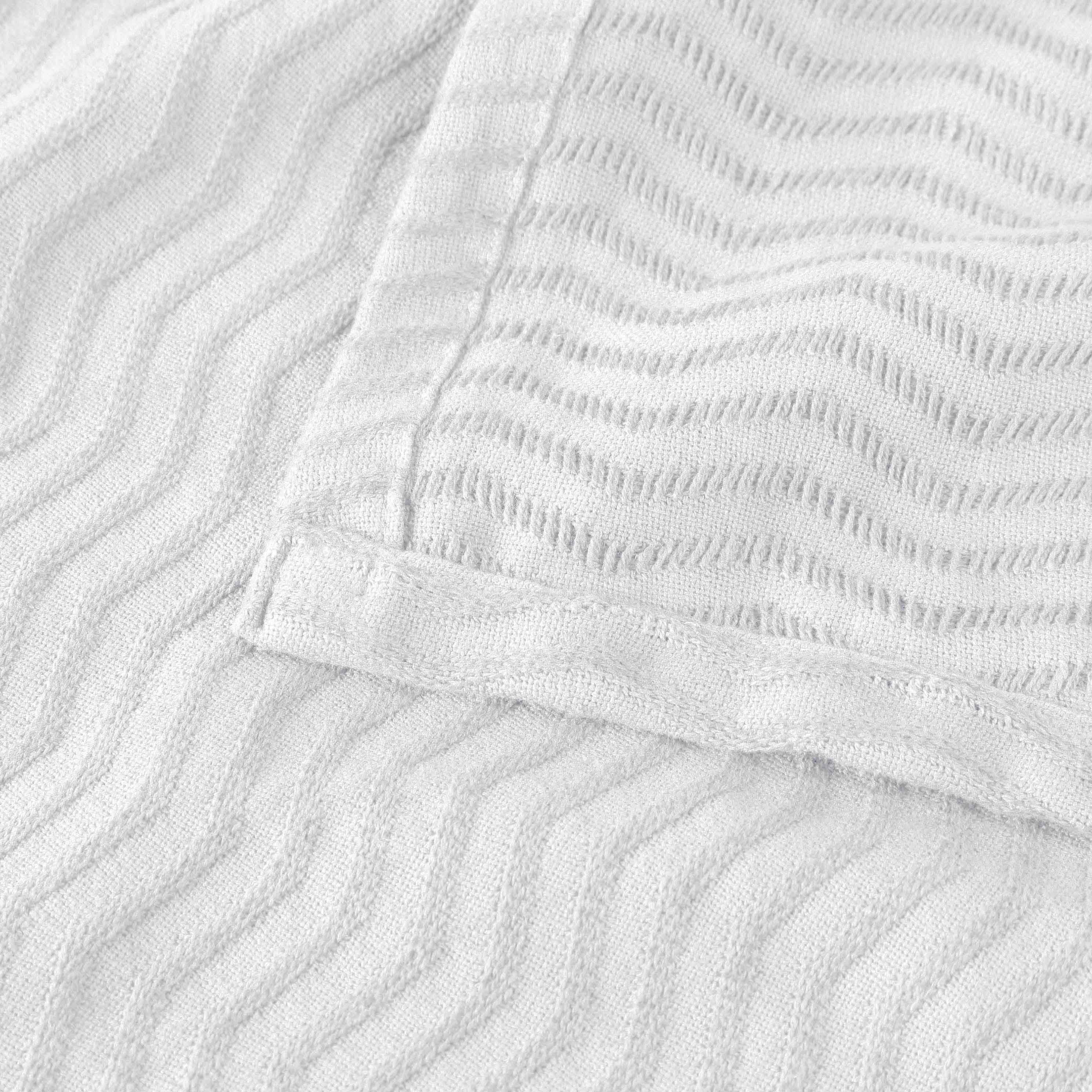 Jena Cotton Textured Chevron Lightweight Woven Blanket - Omnigoodsstore