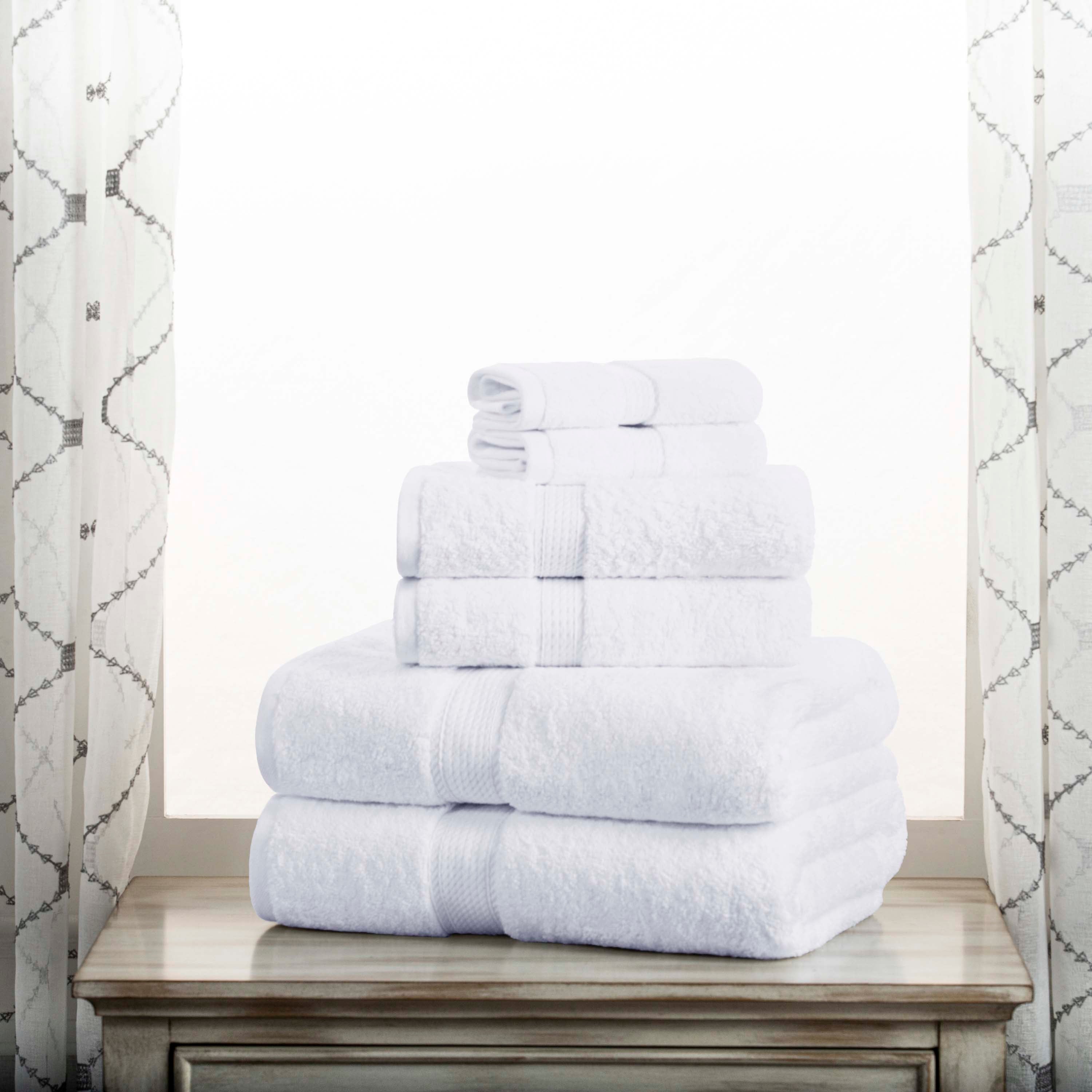 Egyptian Cotton Pile Plush Heavyweight Luxury Soft 6-Piece Towel Set - Omnigoodsstore