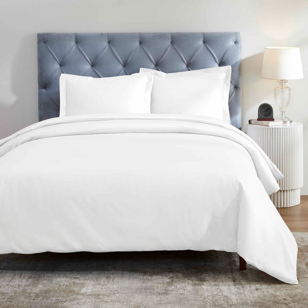1200 Thread Count Egyptian Solid Cotton Duvet Cover Set - Omnigoodsstore