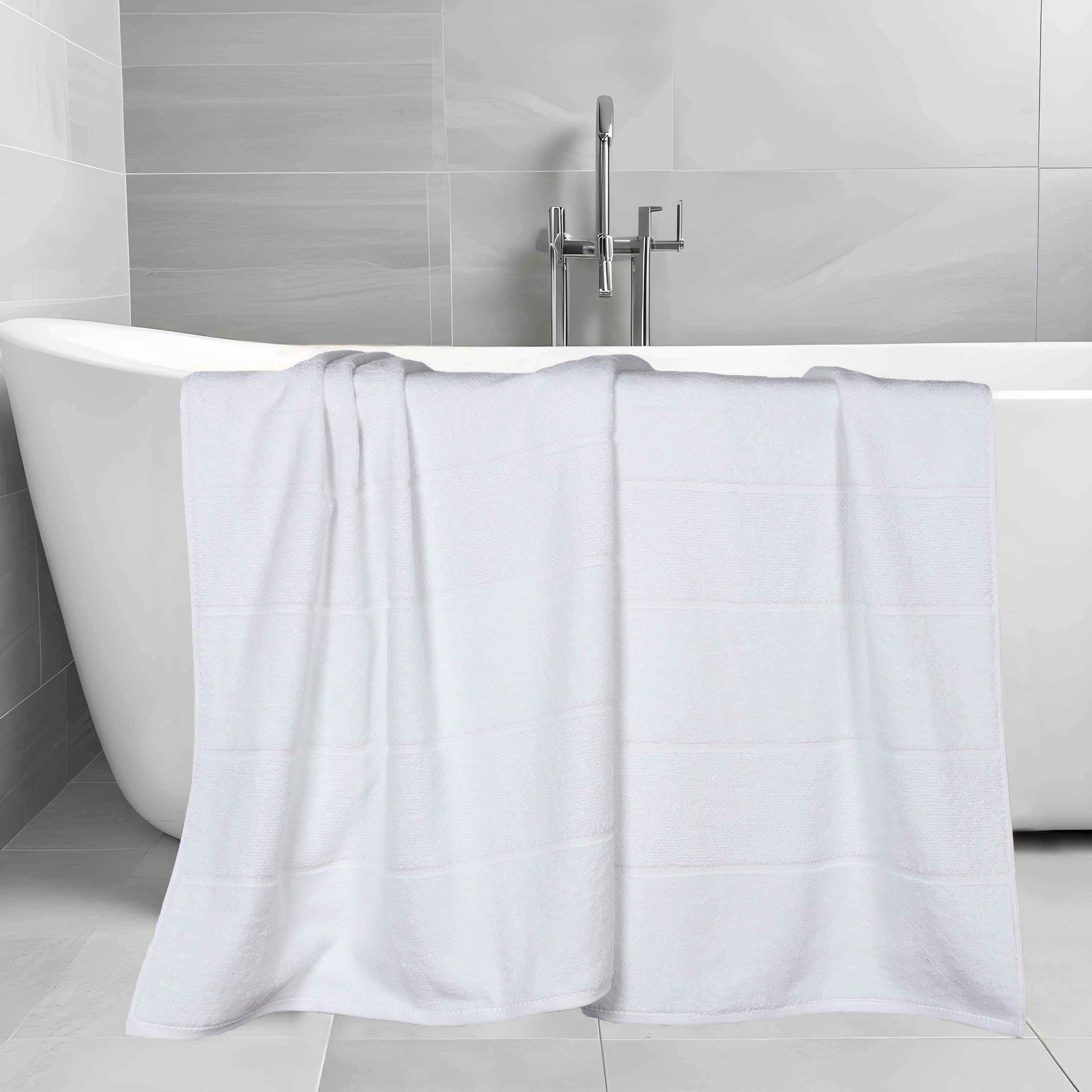 Mile Smart Twist Cotton Solid Broad Border Bath Sheets, Set of 2 - Omnigoodsstore