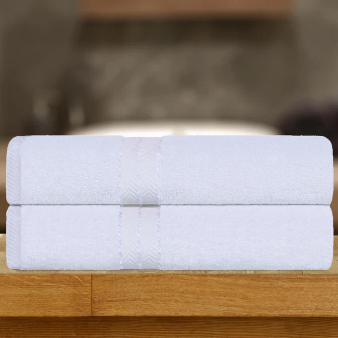Turkish Cotton Ultra-Plush Solid 2-Piece Highly Absorbent Bath Sheet Set - Omnigoodsstore