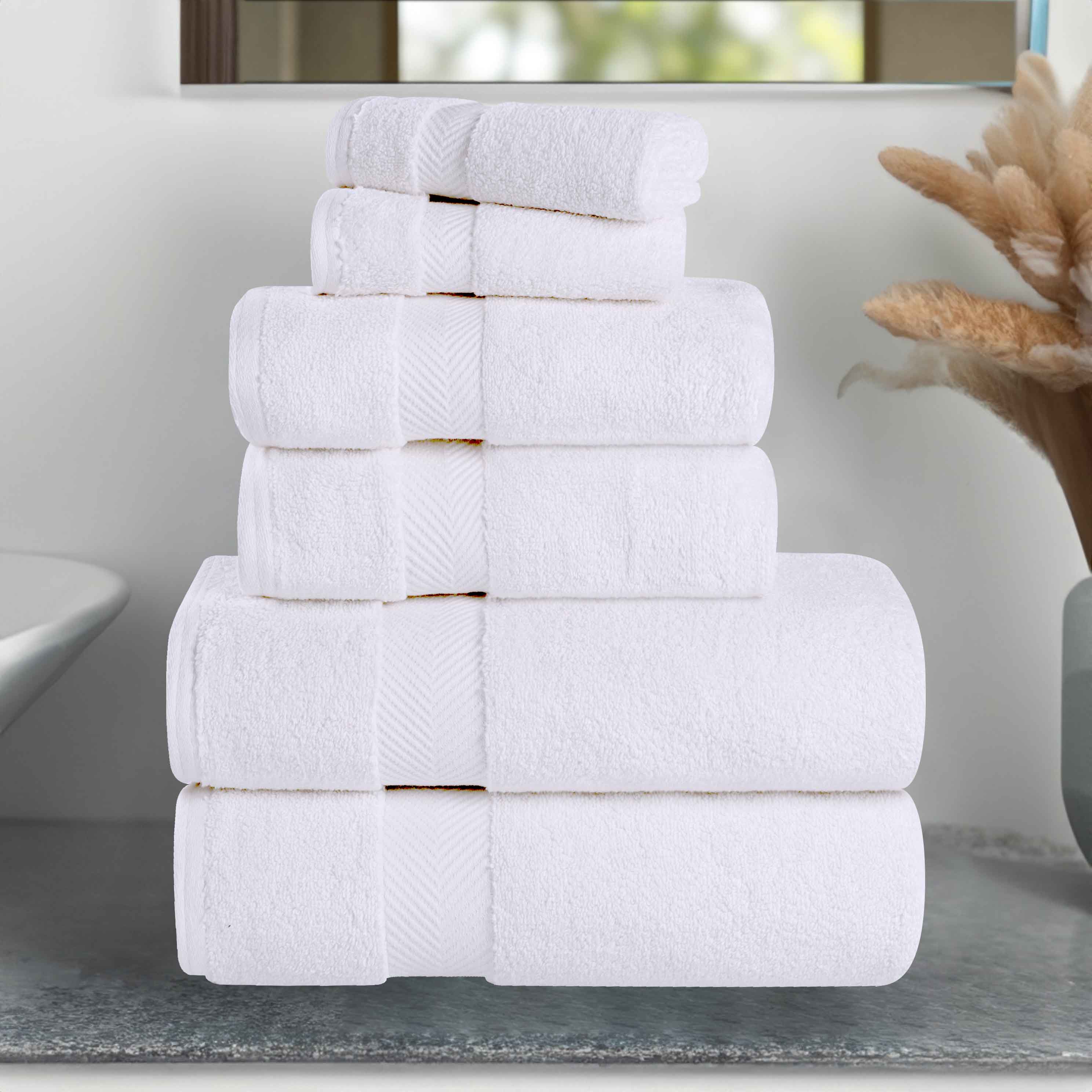 Zurich Cotton Zero Twist 6 Piece Towel Set - Omnigoodsstore