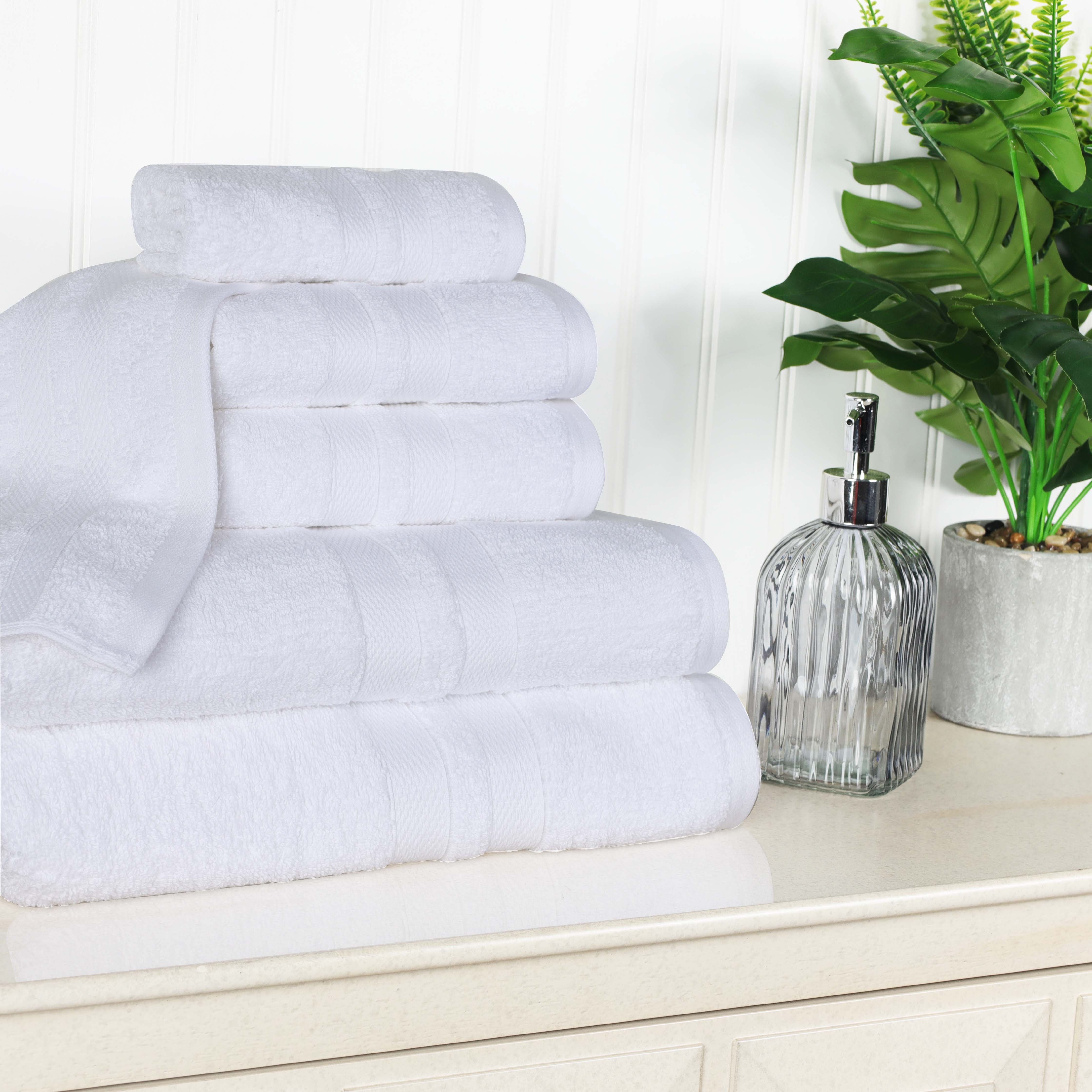 Cotton Ultra Soft 6 Piece Solid Towel Set - Omnigoodsstore