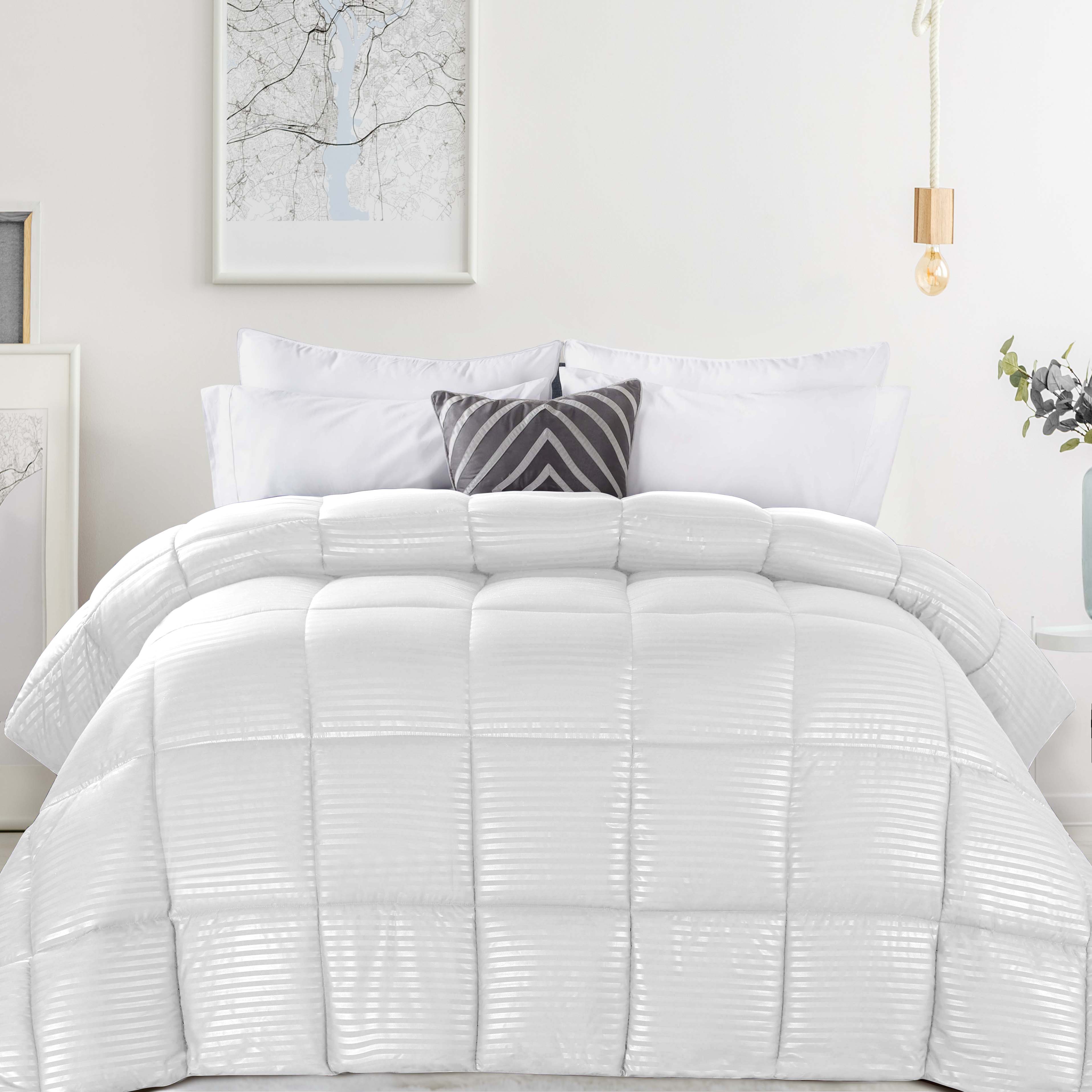 Reversible Striped Down Alternative Comforter - Omnigoodsstore
