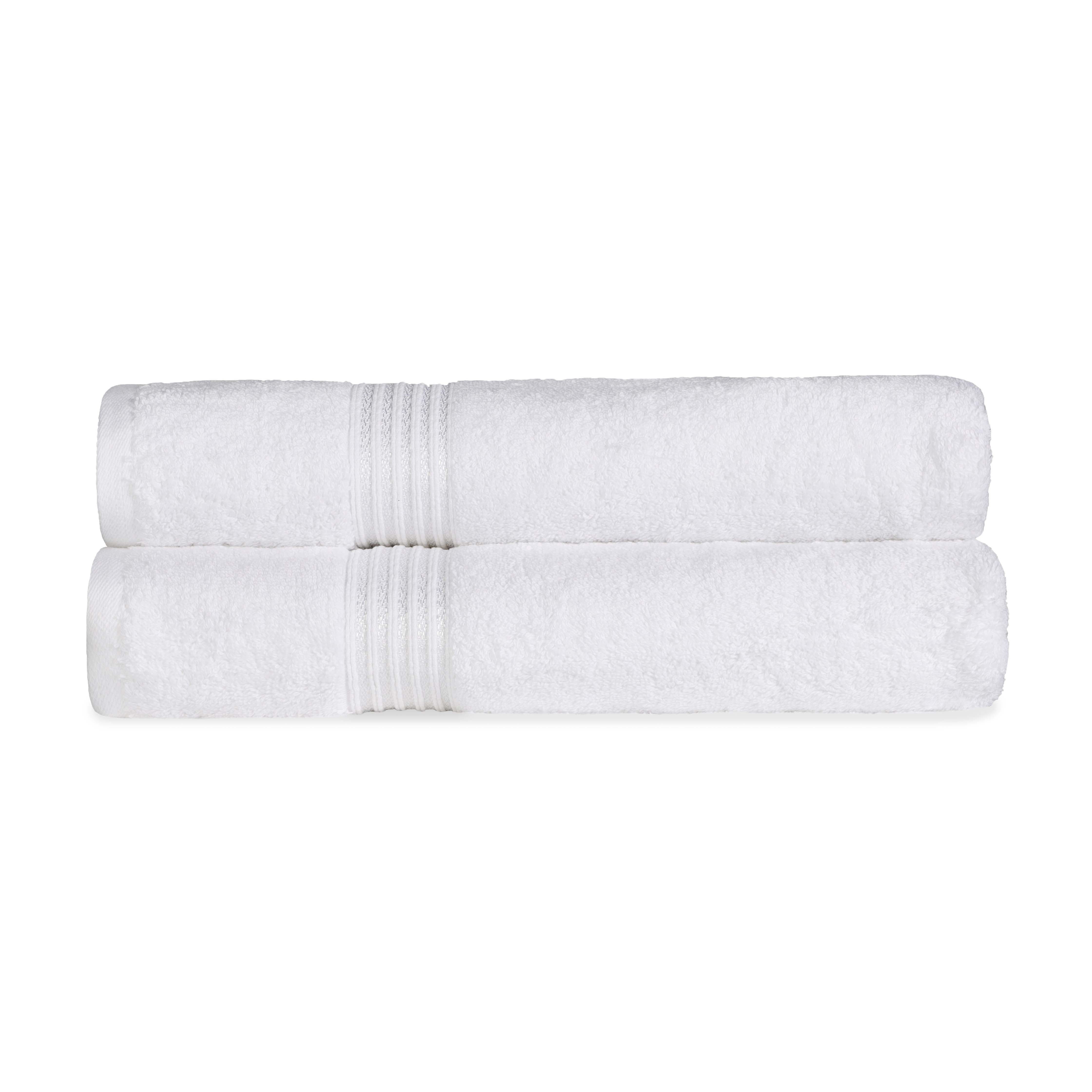 Egyptian Cotton Highly Absorbent Solid Ultra Soft Bath Sheet Set of 2 - Omnigoodsstore