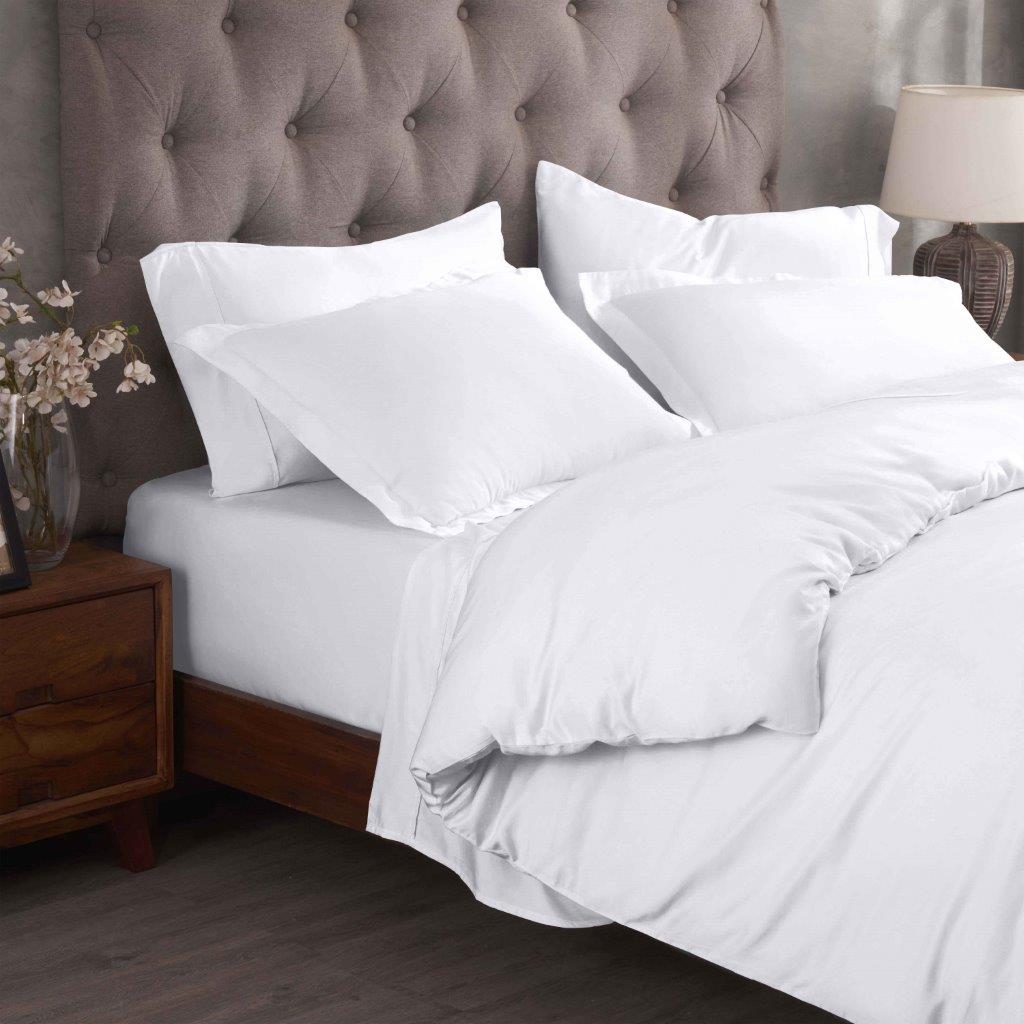 Egyptian Cotton 300 Thread Count Solid Duvet Cover Set - Omnigoodsstore