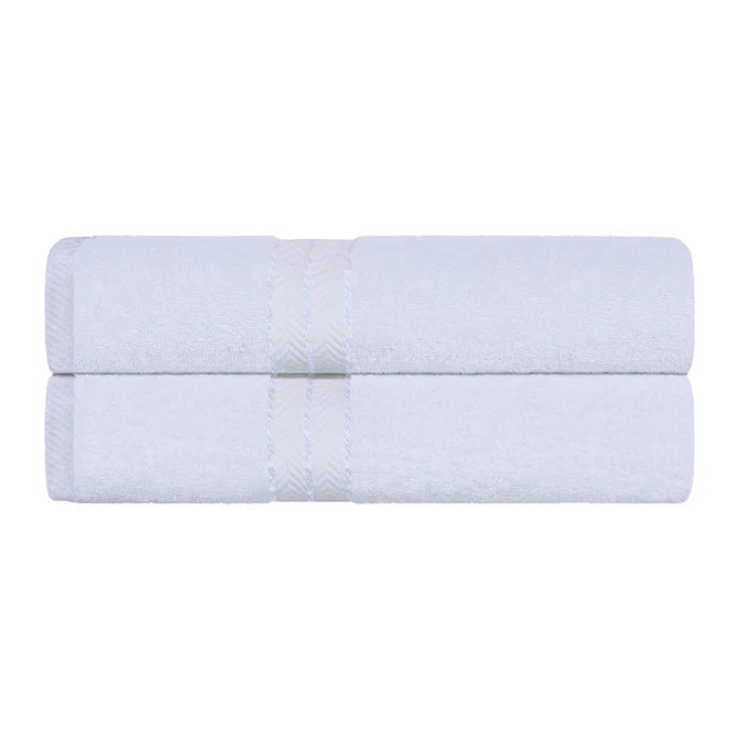 Turkish Cotton Ultra-Plush Solid 2-Piece Highly Absorbent Bath Sheet Set - Omnigoodsstore