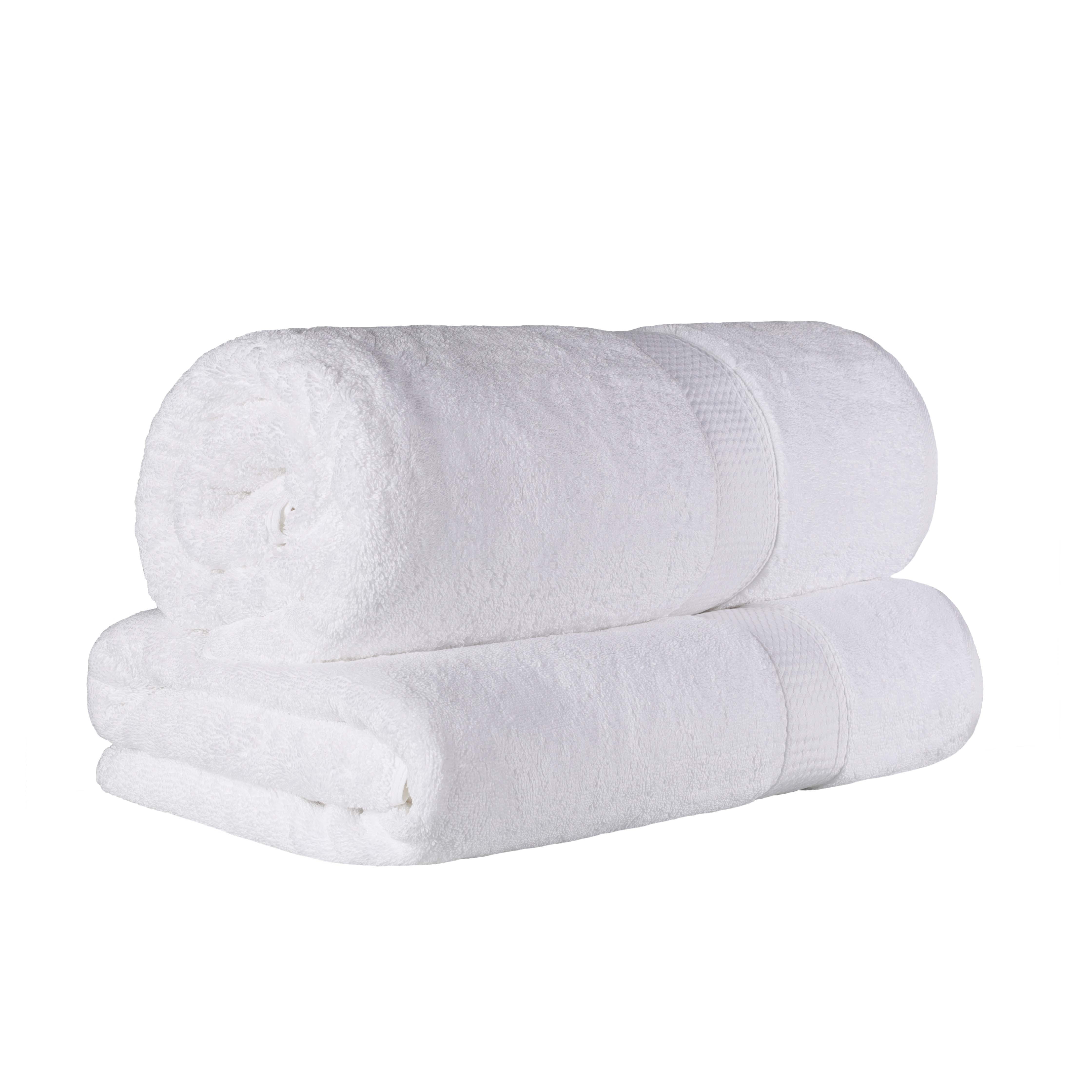 Egyptian Cotton Pile Plush Heavyweight Luxury Soft Bath Sheet Set of 2 - Omnigoodsstore