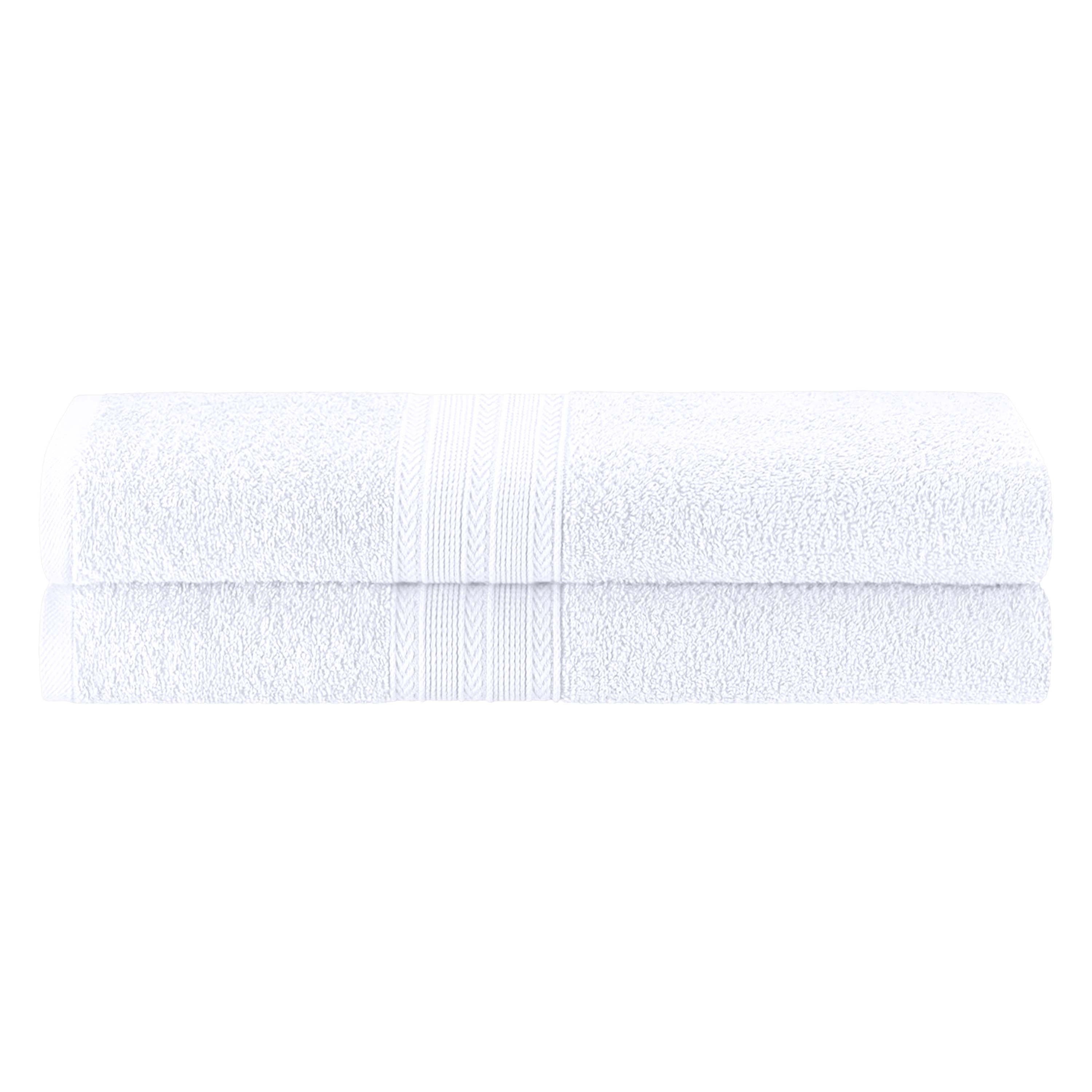 Cotton Eco Friendly 2 Piece Solid Bath Sheet Towel Set - Omnigoodsstore