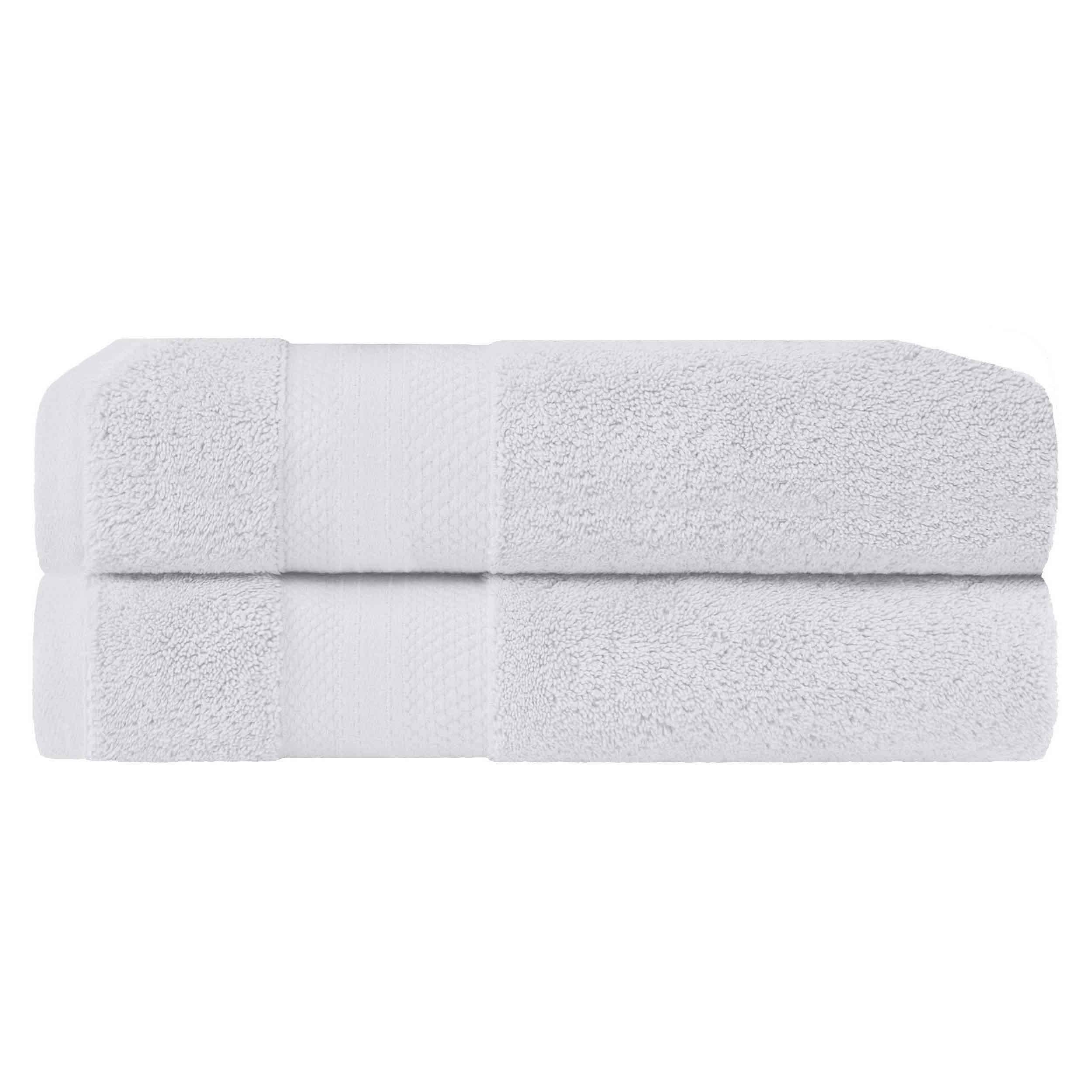 Turkish Cotton Absorbent Ultra-Plush Solid 2 Piece Bath Sheet Set - Omnigoodsstore